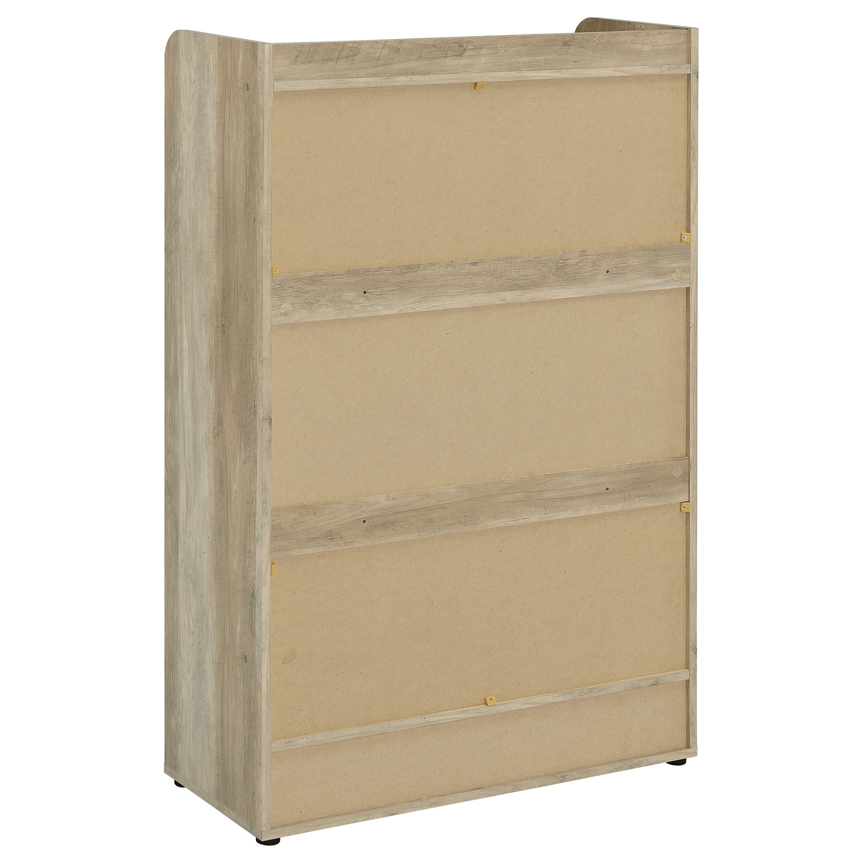 Denia 3-tier Engineered Wood Shoe Cabinet White - Tampa Furniture Outlet