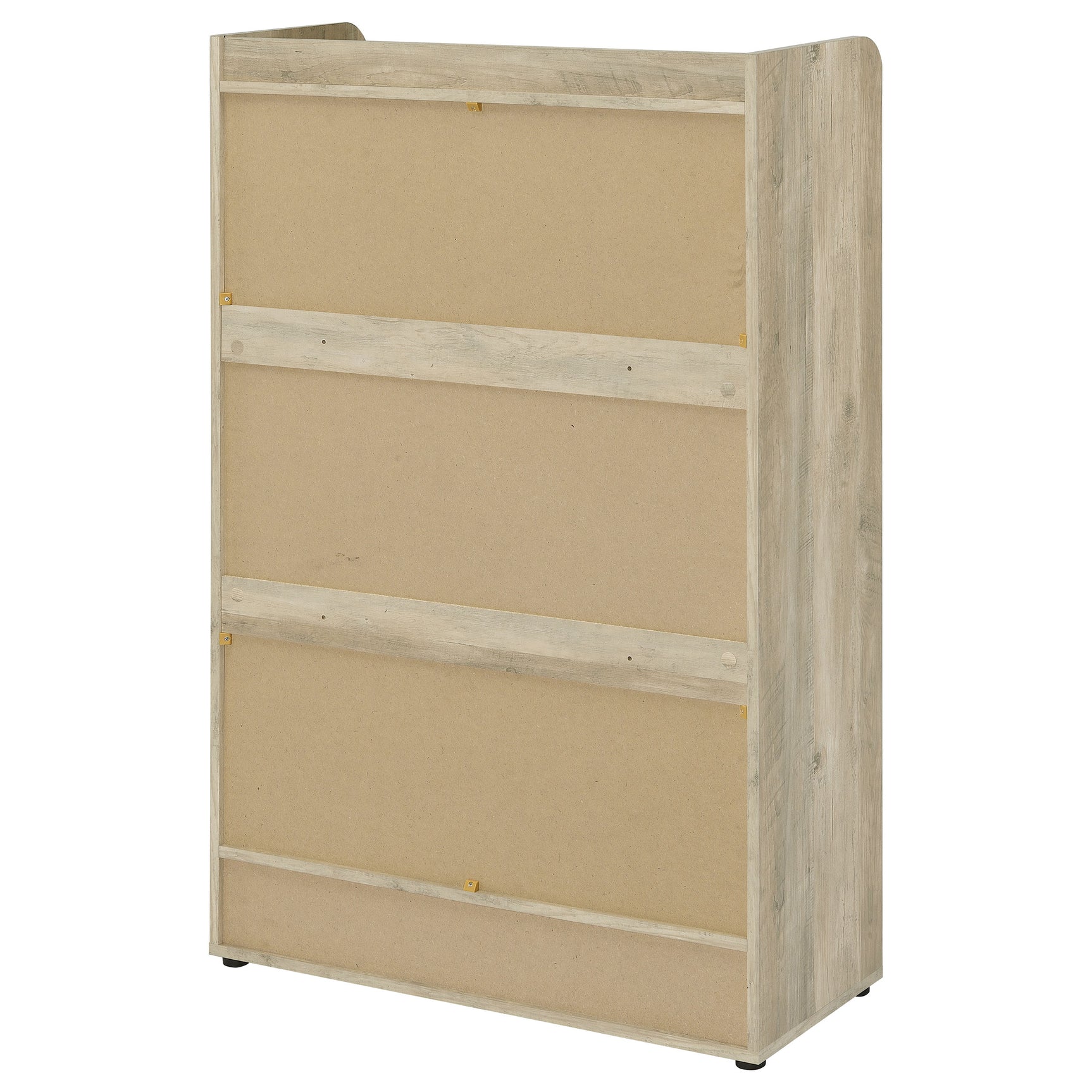 Denia 3-tier Engineered Wood Shoe Cabinet Grey - Tampa Furniture Outlet