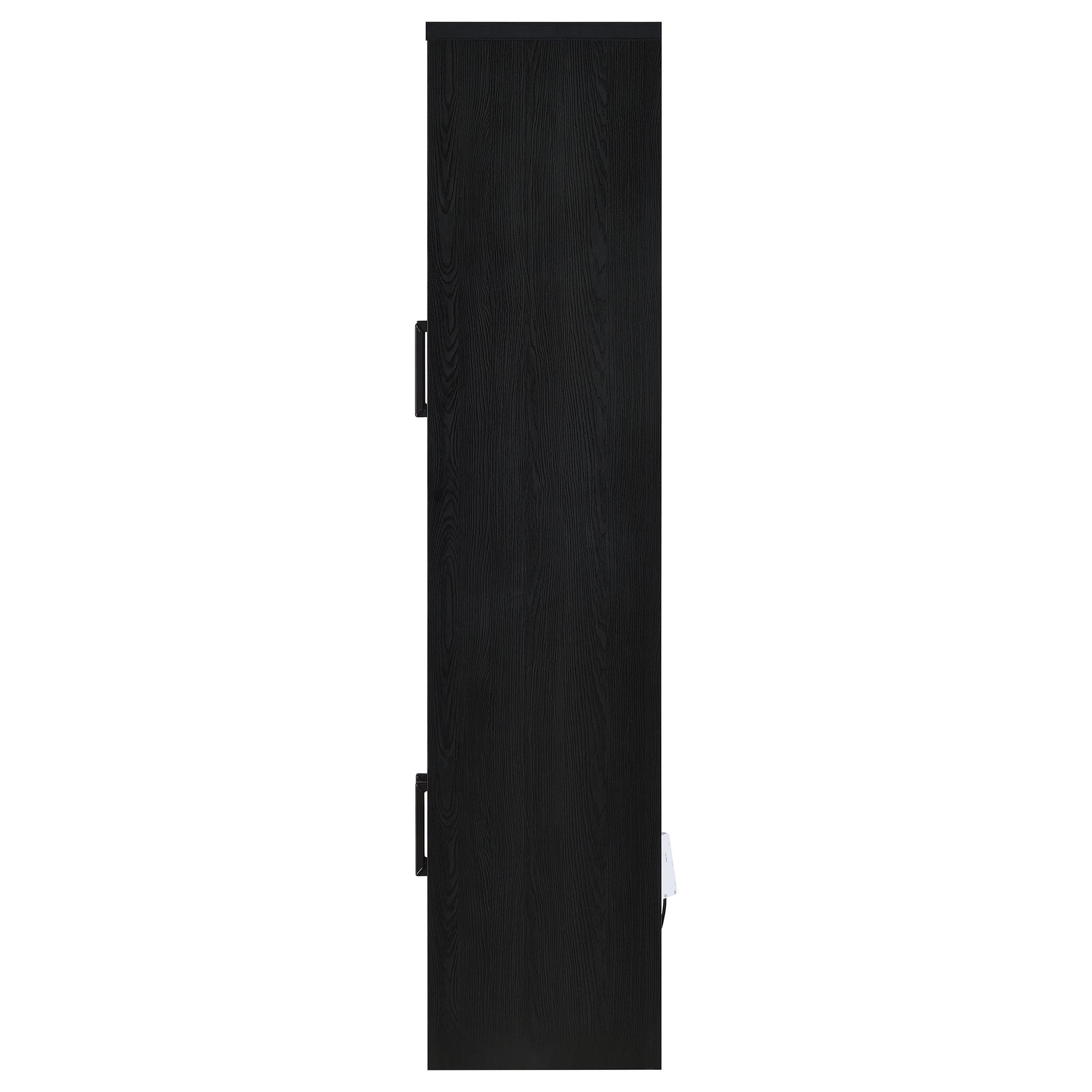 Riva 4-door Tall Accent Display Cabinet LED Lighting Black