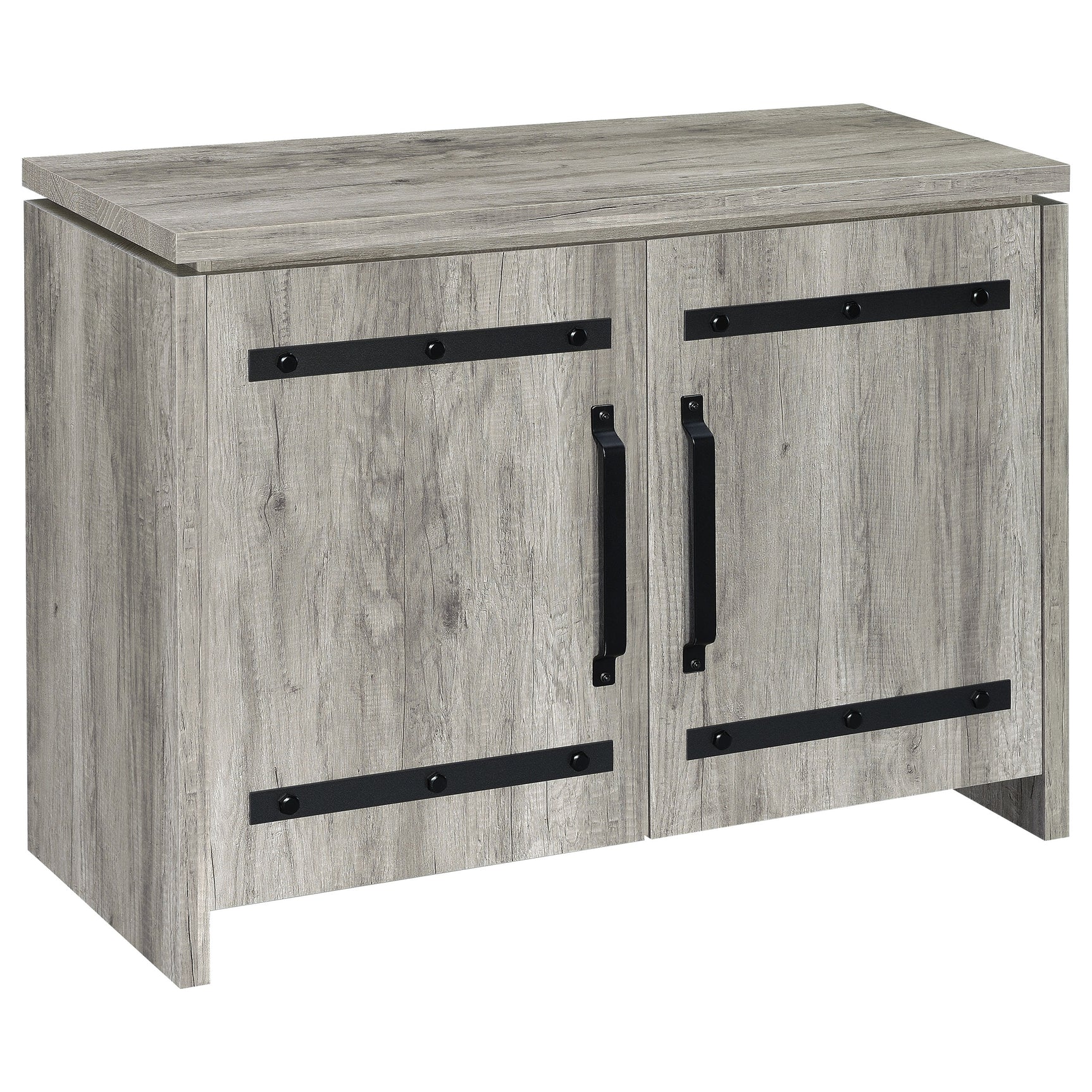 Tampa Furniture Outlet - Coaster - Enoch 2-door Engineered Wood Accent Cabinet Grey Driftwood - 950785