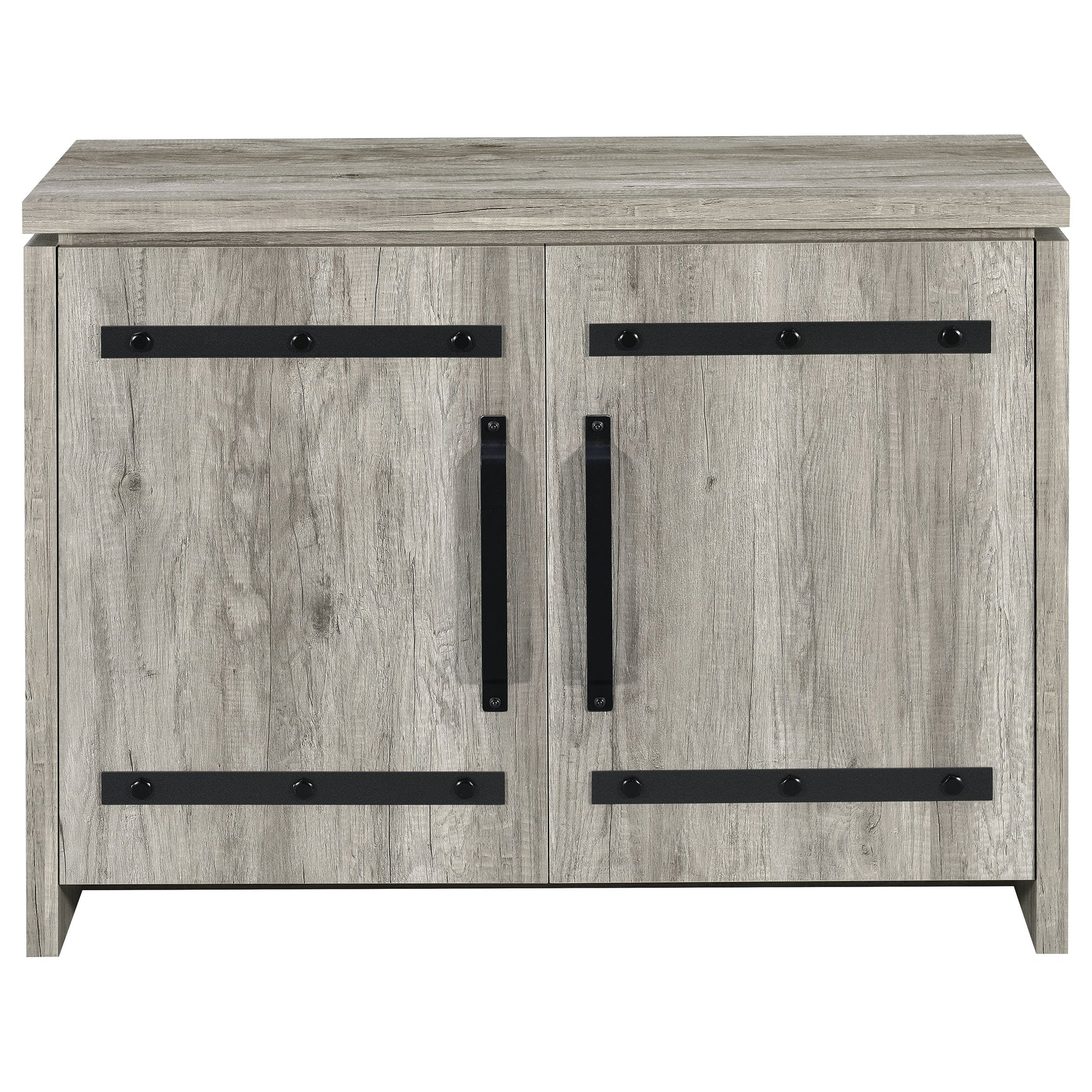 Enoch 2-door Engineered Wood Accent Cabinet Grey Driftwood - Tampa Furniture Outlet