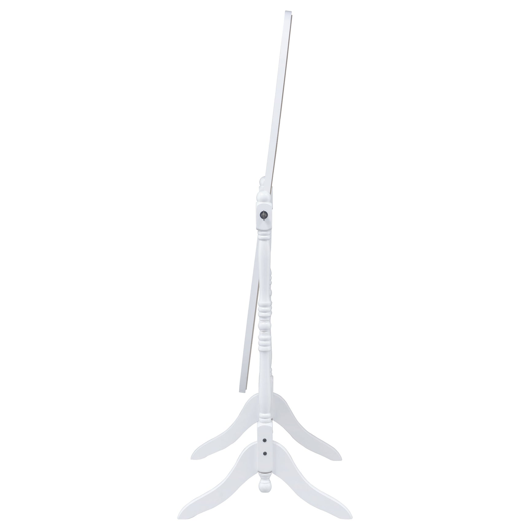 Foyet Wood Adjustable Full Length Cheval Mirror White - Tampa Furniture Outlet