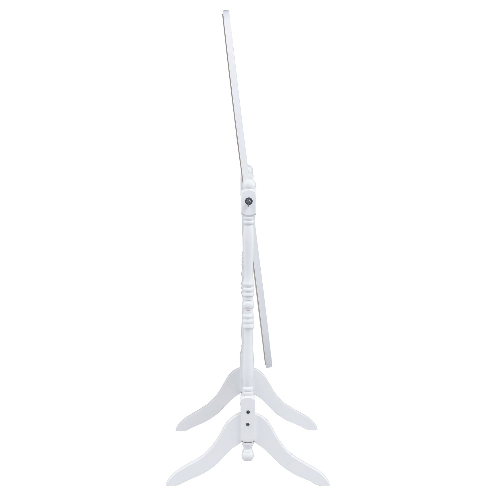 Foyet Wood Adjustable Full Length Cheval Mirror White - Tampa Furniture Outlet