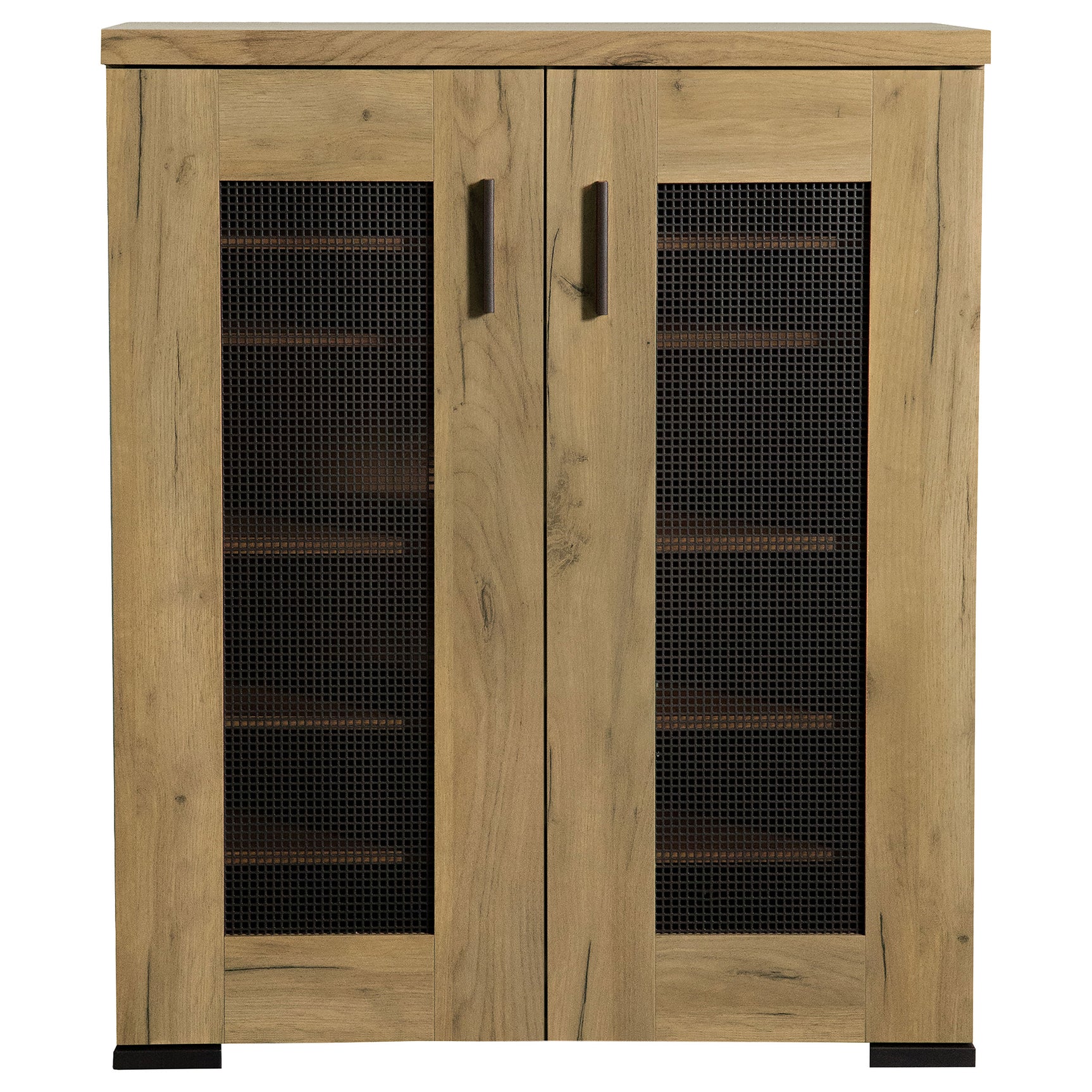 Bristol 6-shelf Engineered Wood Shoe Cabinet Golden Oak - Tampa Furniture Outlet