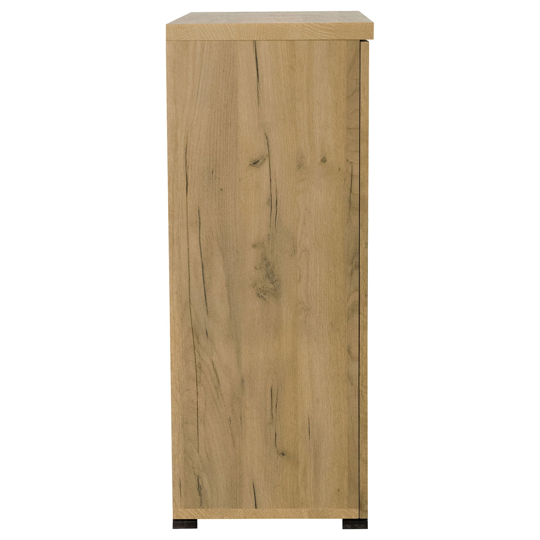 Bristol 6-shelf Engineered Wood Shoe Cabinet Golden Oak - Tampa Furniture Outlet
