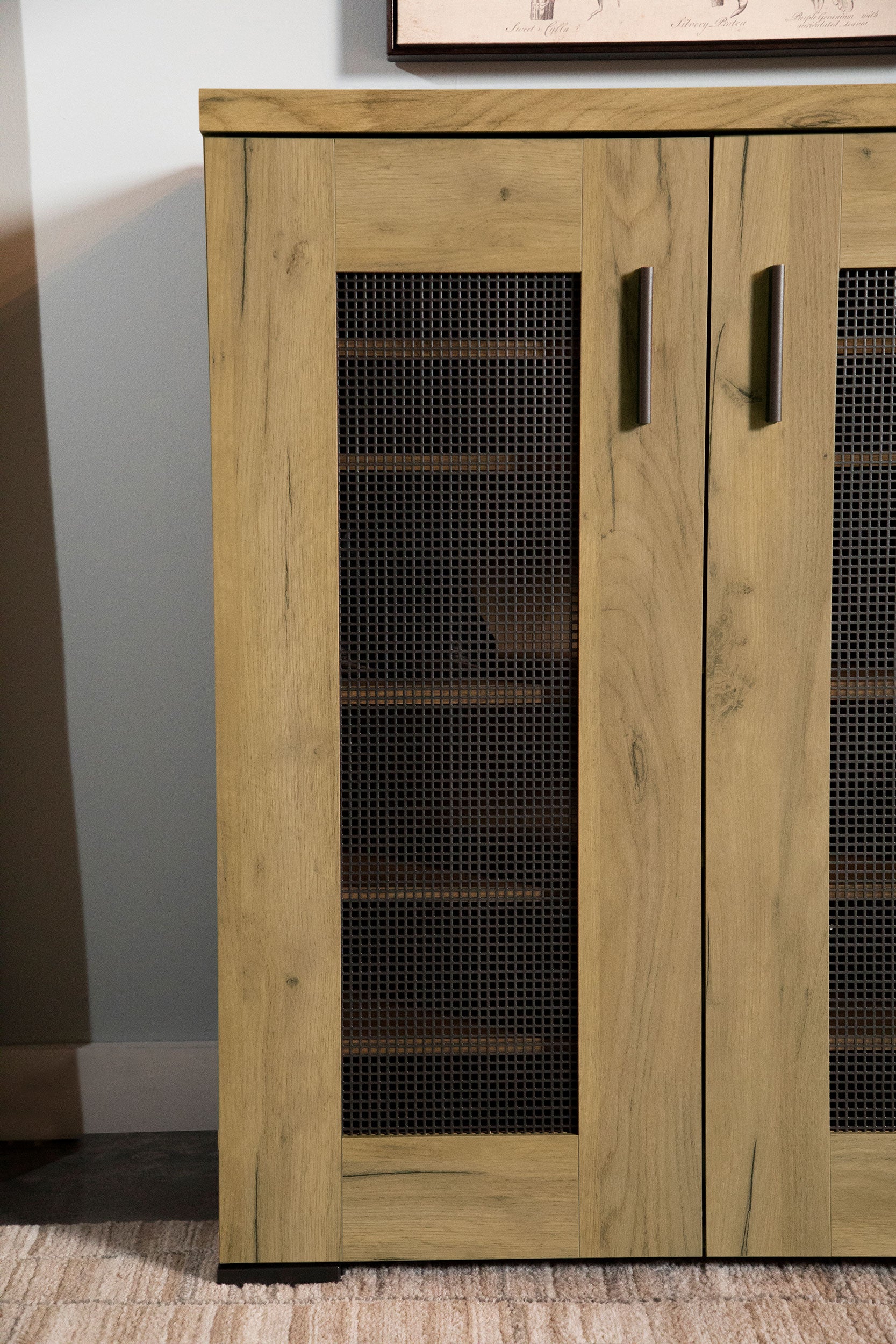 Bristol 6-shelf Engineered Wood Shoe Cabinet Golden Oak - Tampa Furniture Outlet