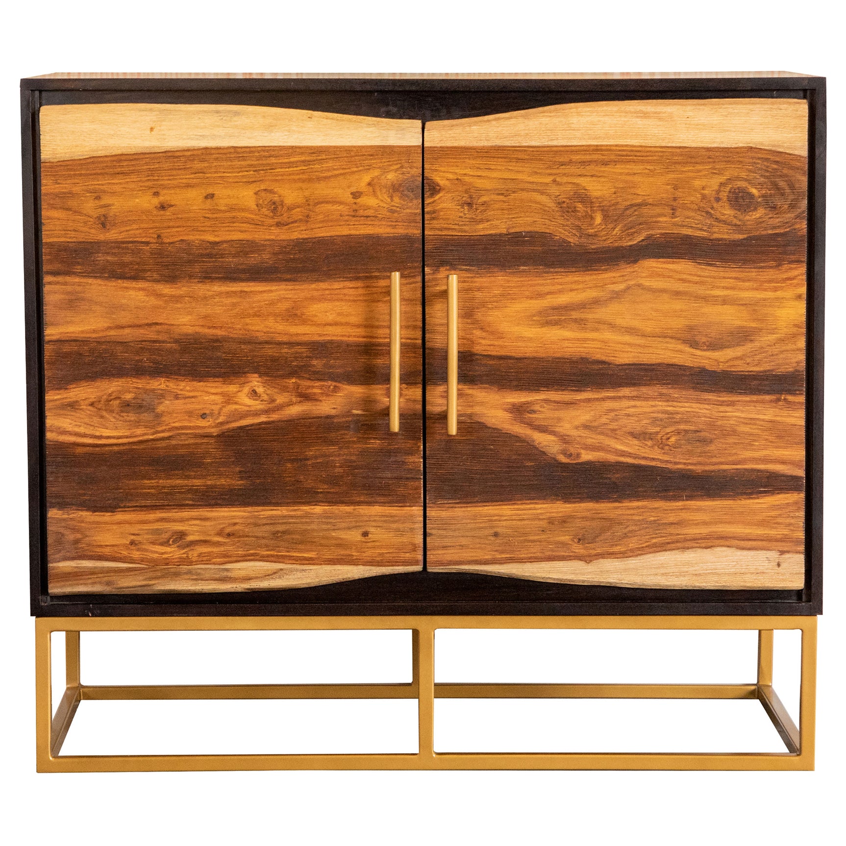 Tampa Furniture Outlet - Coaster - Zara 2-door 40-inch Wood Accent Storage Cabinet Black Walnut - 953447