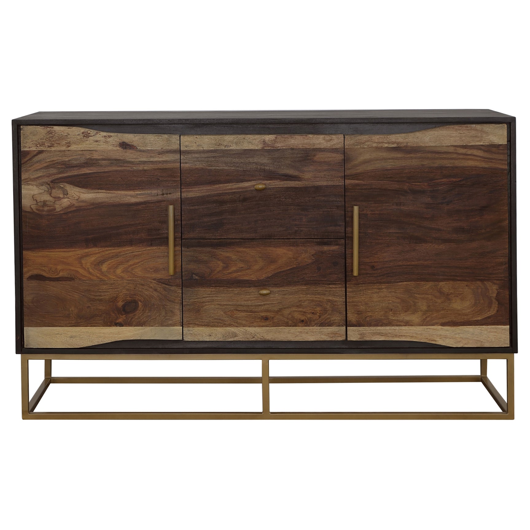Zara 2-door 57-inch Wood Accent Storage Cabinet Black Walnut - Tampa Furniture Outlet