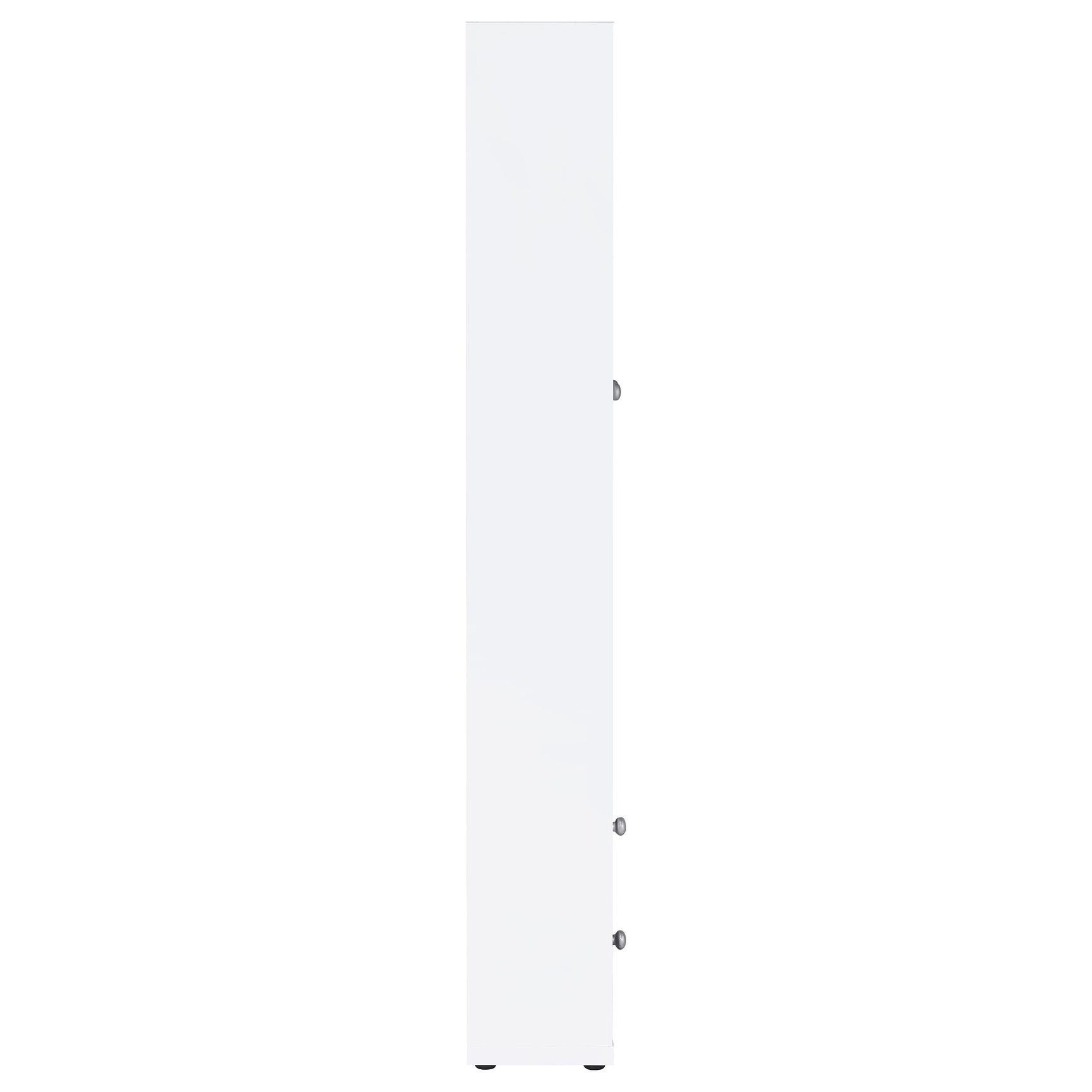 Hawthorne 4-shelf Glass Door Tall Cabinet with Drawers White - Tampa Furniture Outlet