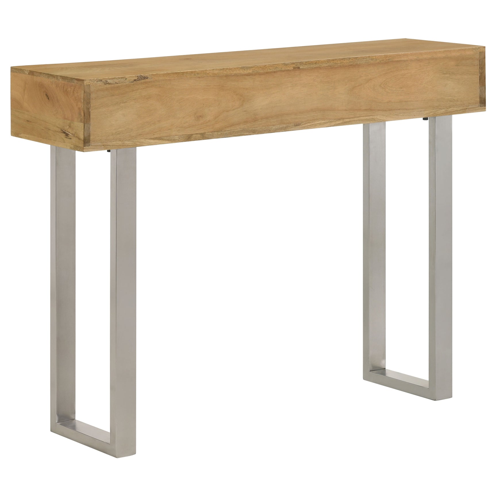 Draco 2-drawer Console Table Hand Carved Details Natural - Tampa Furniture Outlet