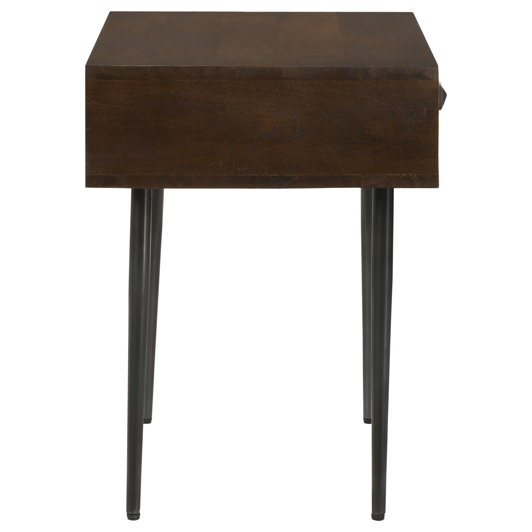 Ezra 1-drawer Rectangular Accent Side Table Coffee Brown - Tampa Furniture Outlet