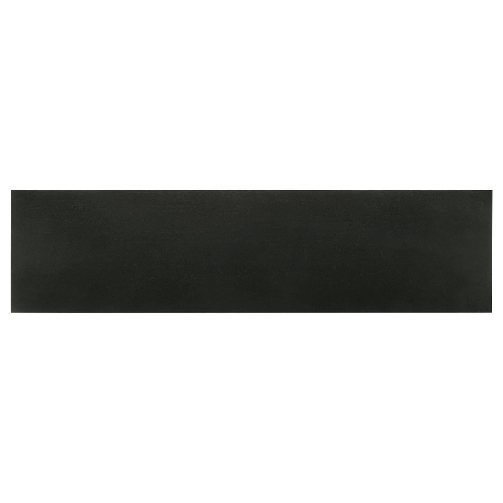 Riddell 4-door Wood Reeding Accent Cabinet Matte Black - Tampa Furniture Outlet