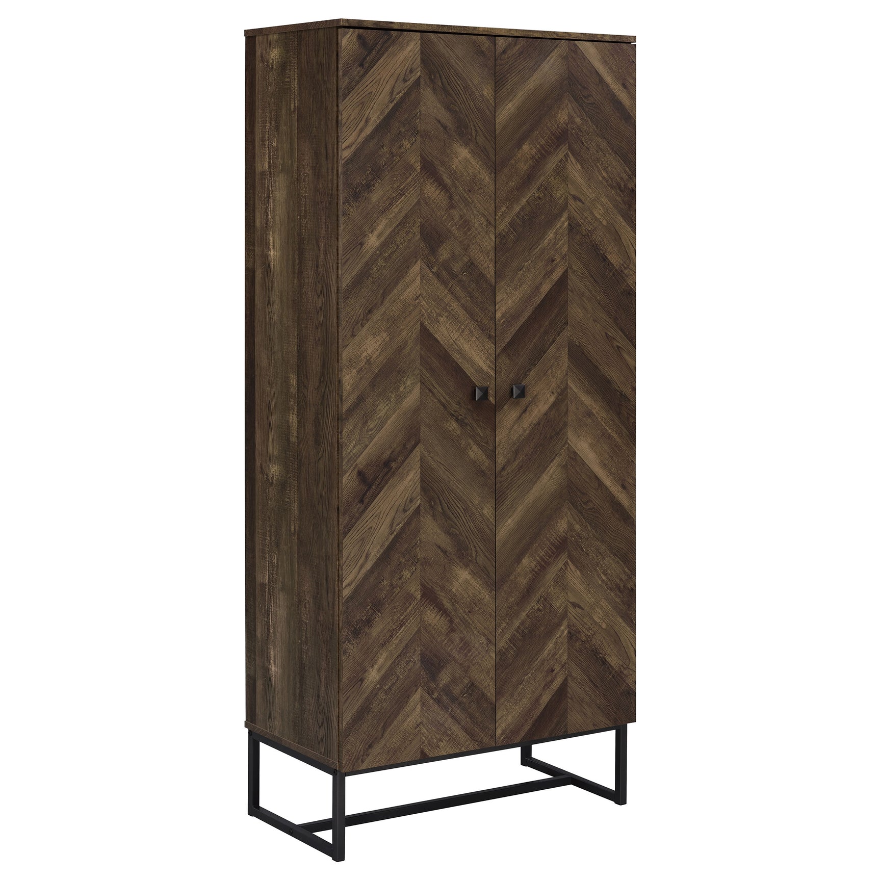 Tampa Furniture Outlet - Coaster - Carolyn 2-door Engineered Wood Accent Cabinet Rustic Oak - 959640