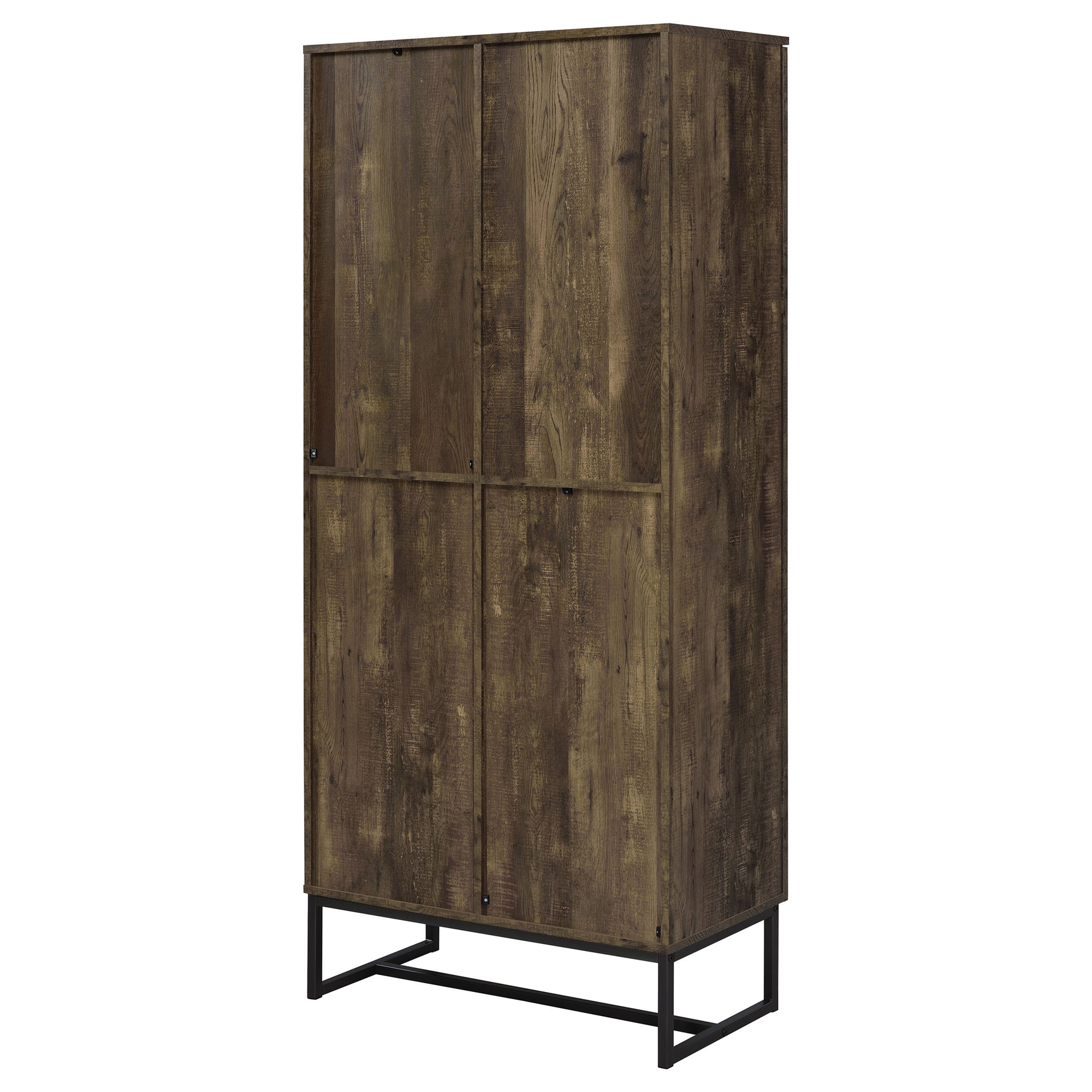 Carolyn 2-door Engineered Wood Accent Cabinet Rustic Oak - Tampa Furniture Outlet