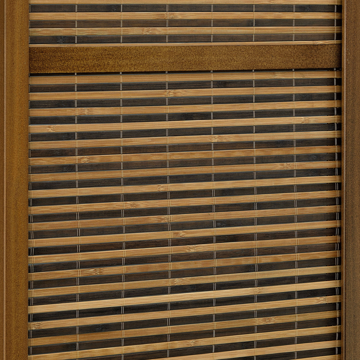 Browning 4-panel Bamboo Room Divider Folding Screen Walnut