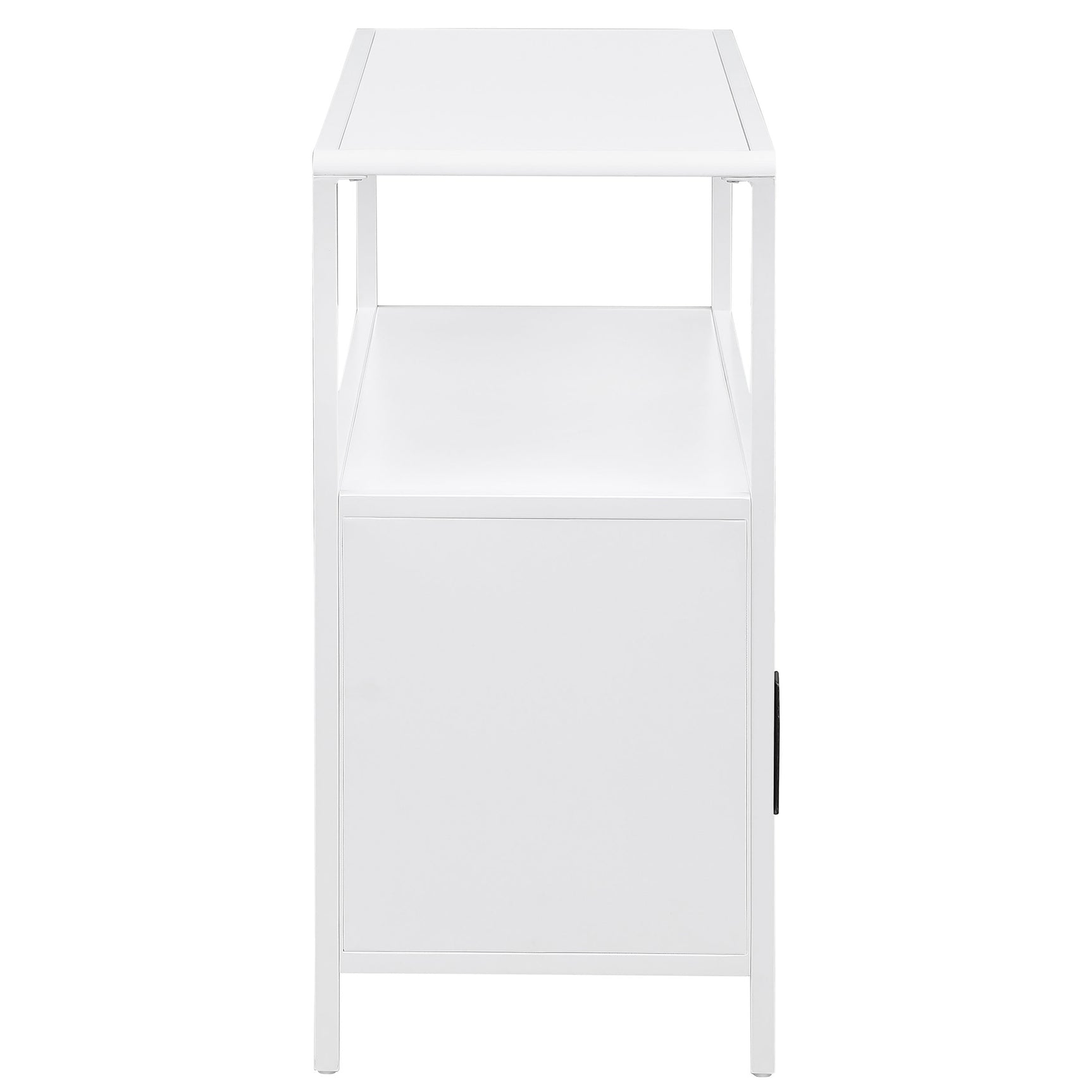 Amherst 2-door Radio Weave Cane Metal Accent Cabinet White - Tampa Furniture Outlet