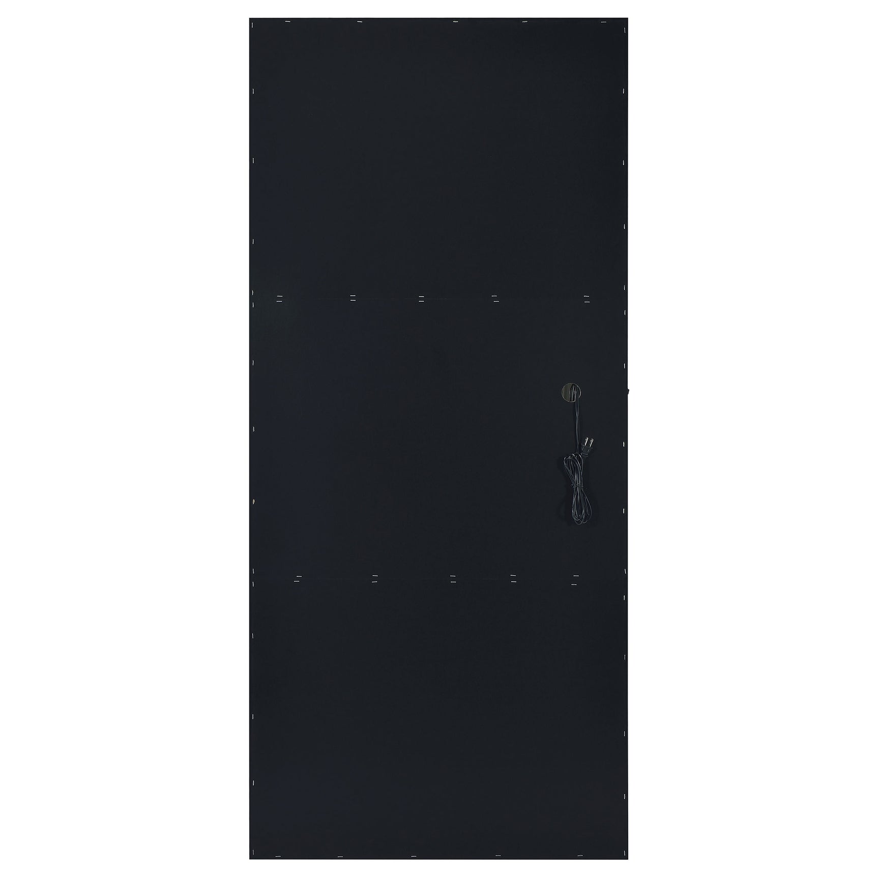 Zayan 32 x 71 Inch Floor Mirror LED Lighting Black Gloss