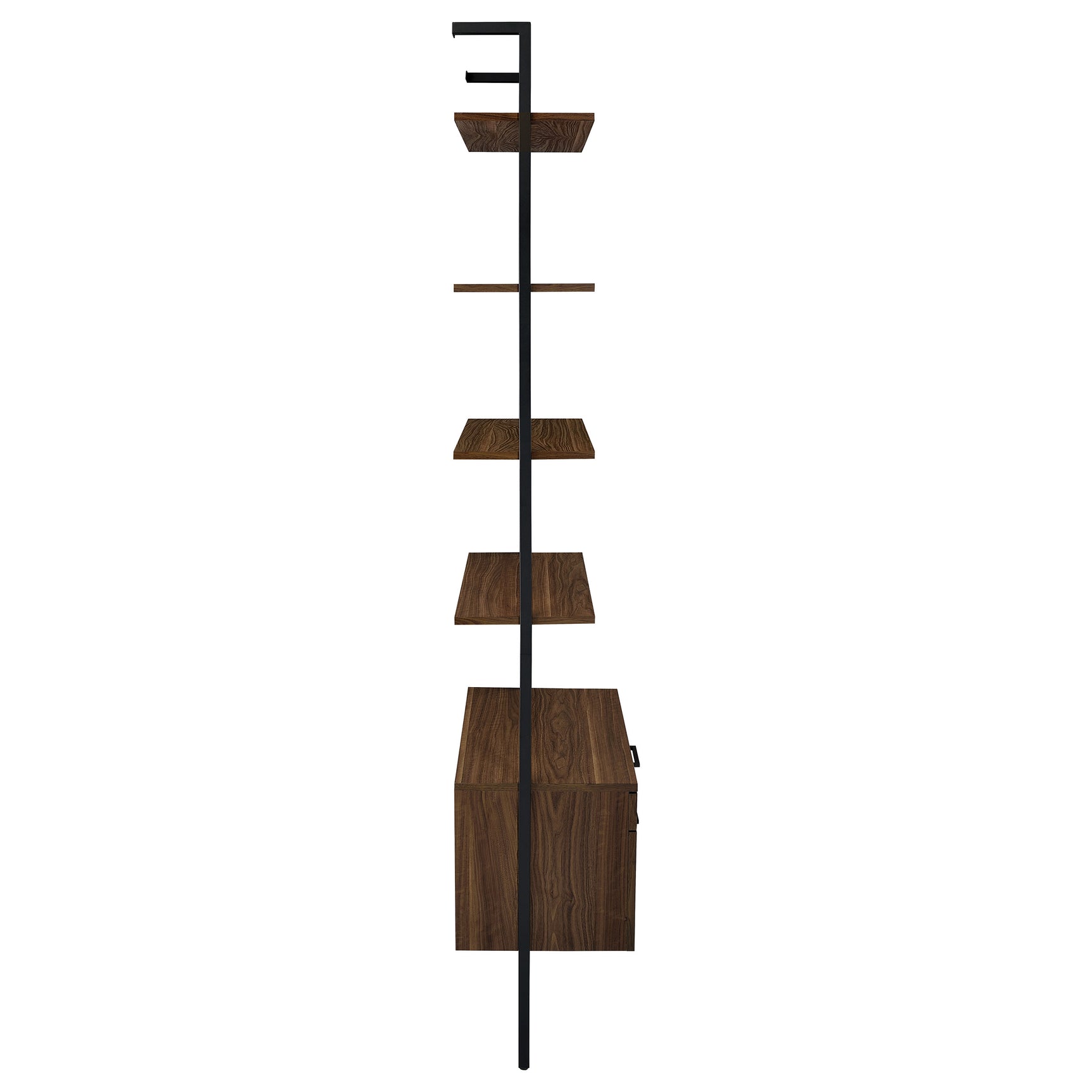 Owens 96-inch 4-shelf Storage Wall Bookshelf Walnut - Tampa Furniture Outlet