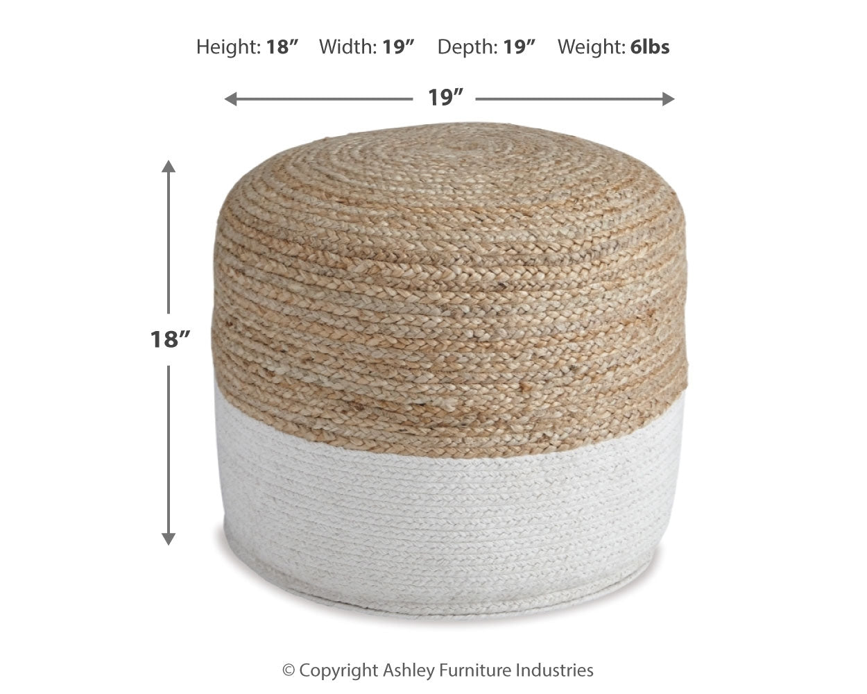 Sweed Valley Pouf - Tampa Furniture Outlet