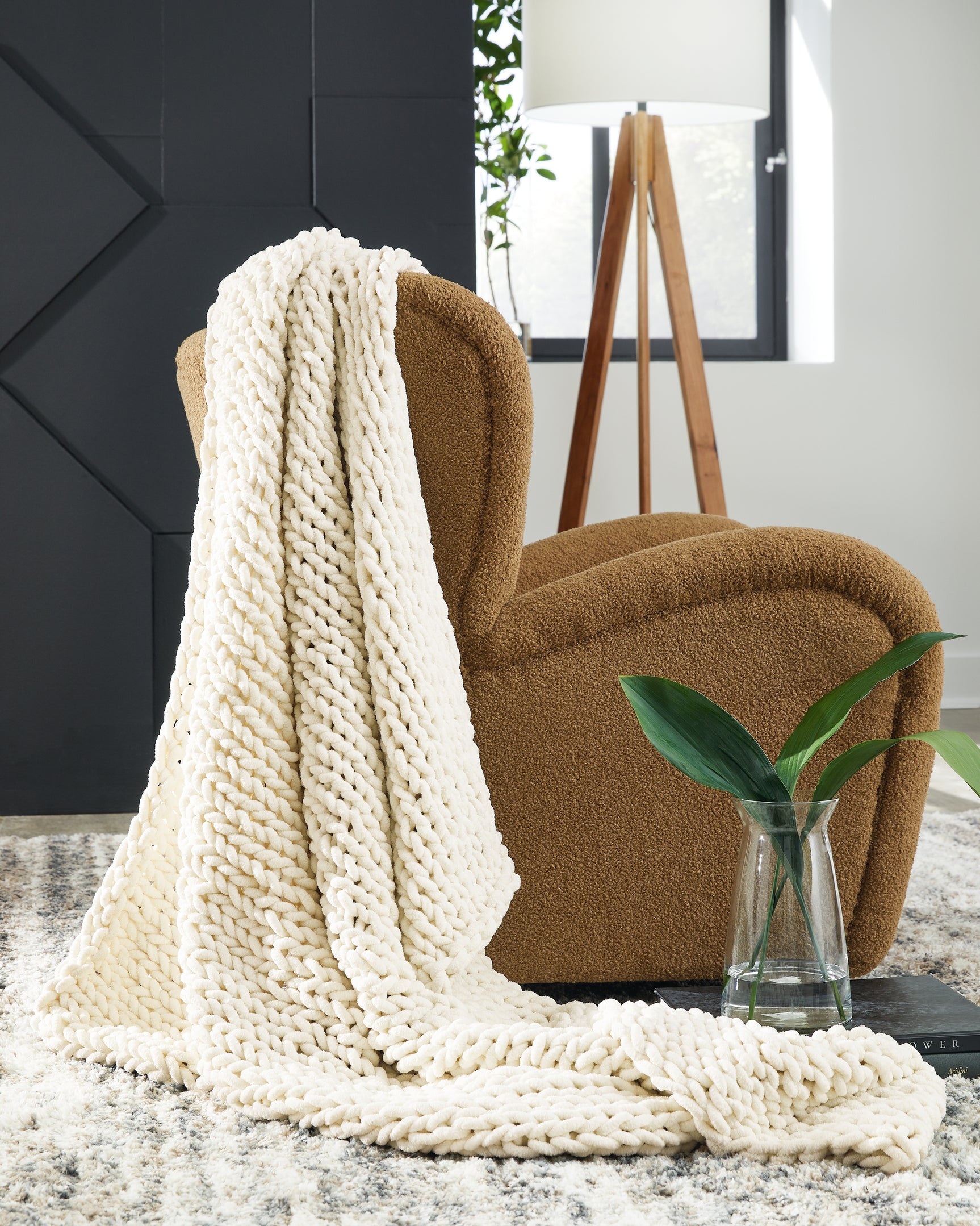 Tampa Furniture Outlet - Ashley Furniture - Chaddon Throw - Throw / Black - A1001061T