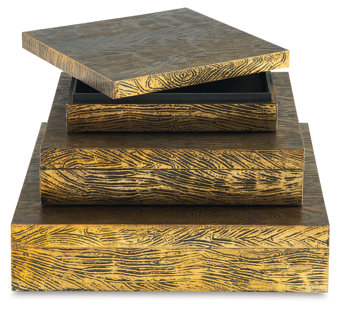 Keldy Box (Set of 3) - Tampa Furniture Outlet