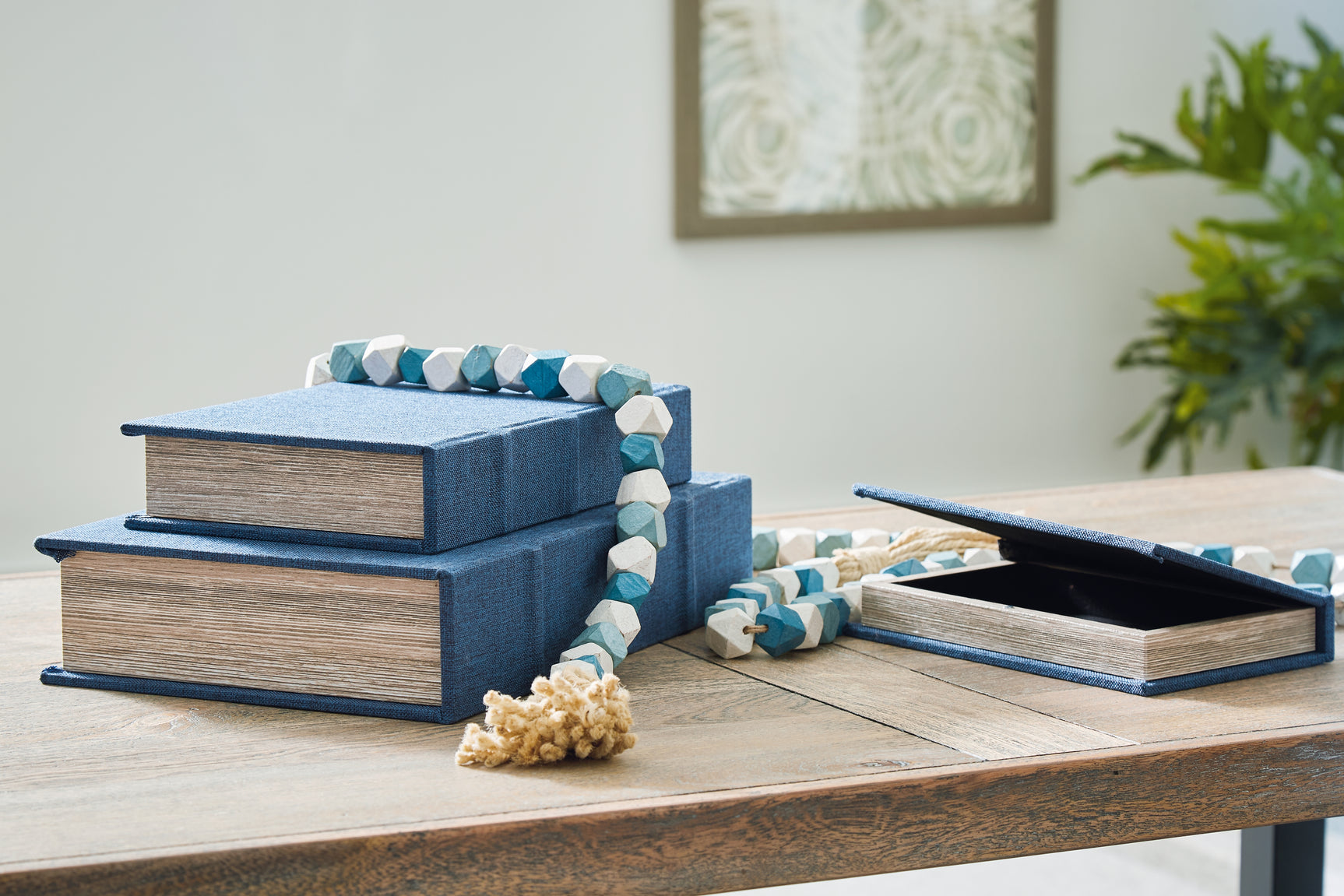 Tampa Furniture Outlet - Ashley Furniture - Jolina Box Set (set of 3) - Box Set (3/CN) / Blue - A2000617