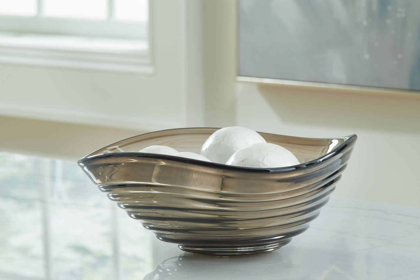 Tampa Furniture Outlet - Ashley Furniture - Solariston Bowl - Bowl / Gray/Brown - A2900016
