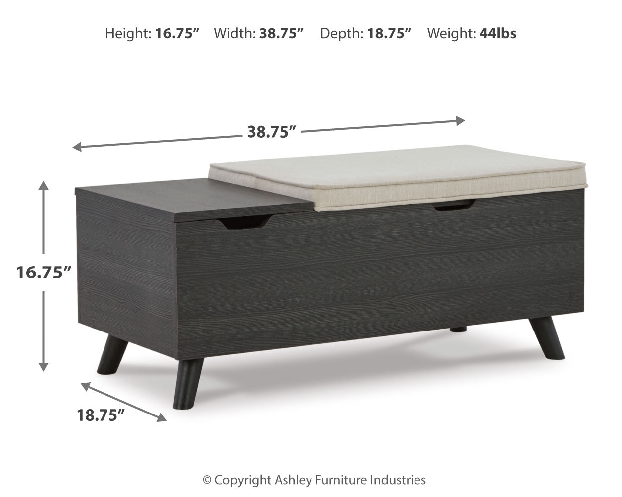 Yarlow Storage Bench - Tampa Furniture Outlet