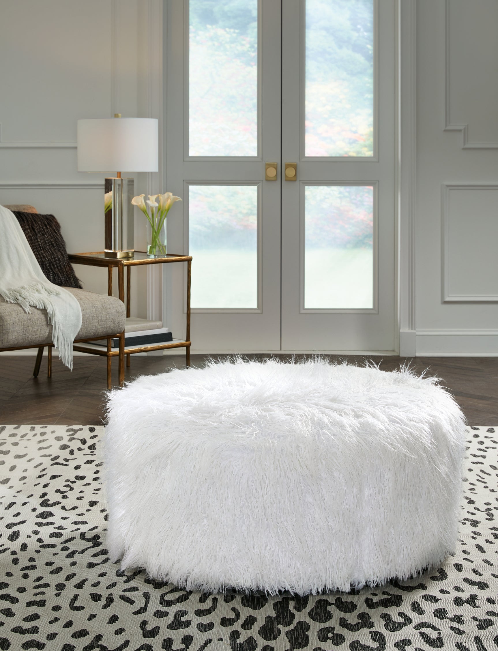 Tampa Furniture Outlet - Ashley Furniture - Galice Living Room - Oversized Accent Ottoman / Light Gray - A3000333