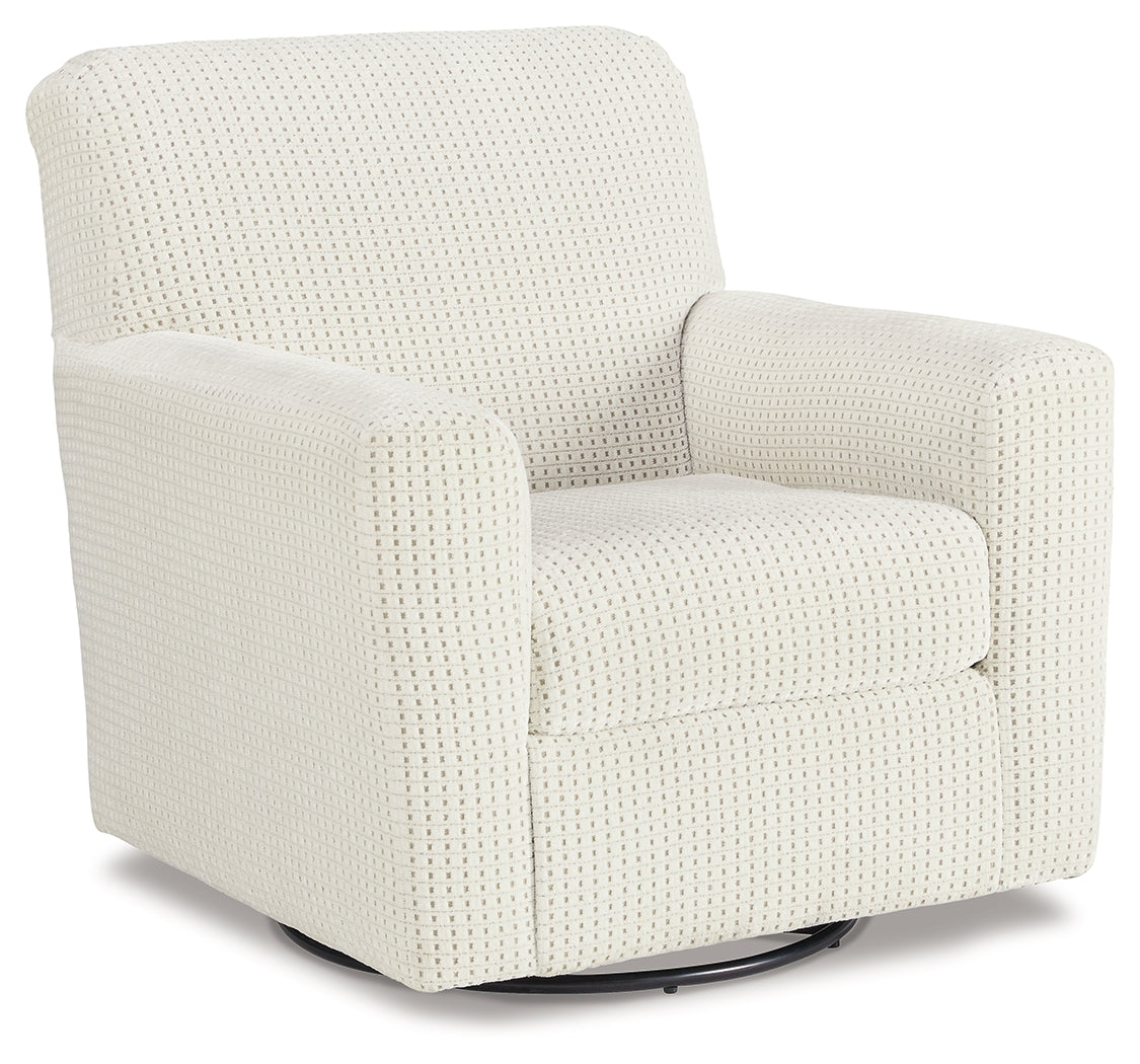 Herstow Swivel Glider Accent Chair - Tampa Furniture Outlet