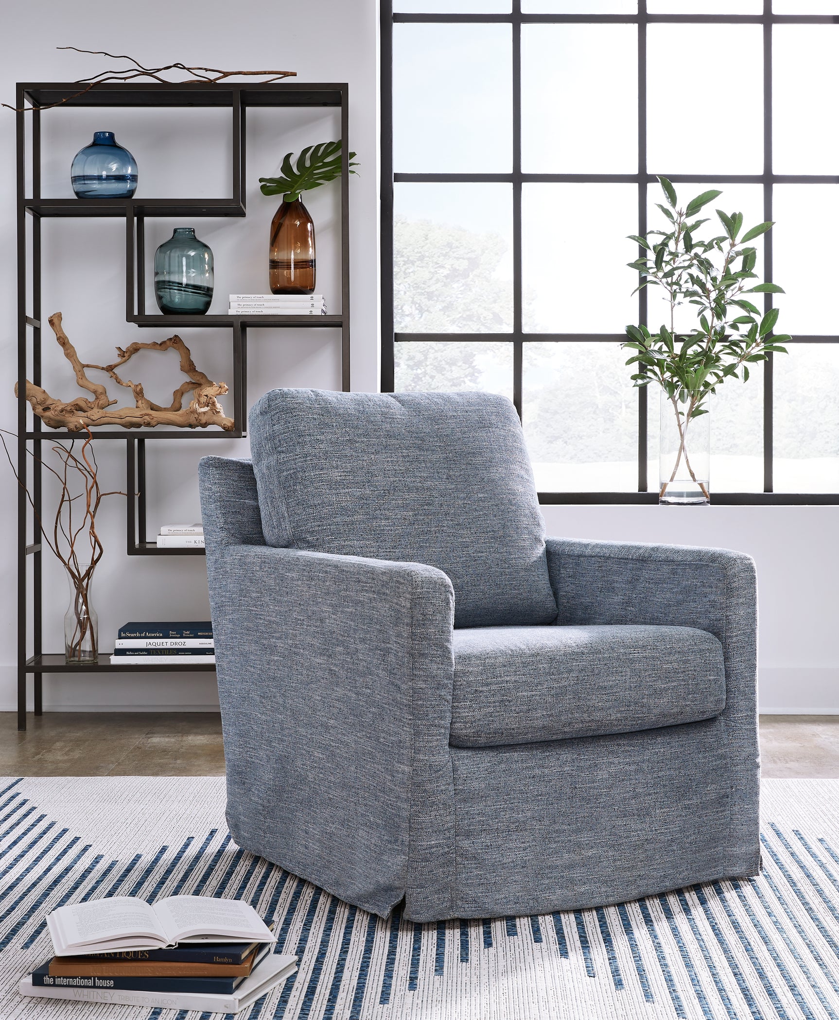 Nenana Next-Gen Nuvella Swivel Glider Accent Chair - Tampa Furniture Outlet