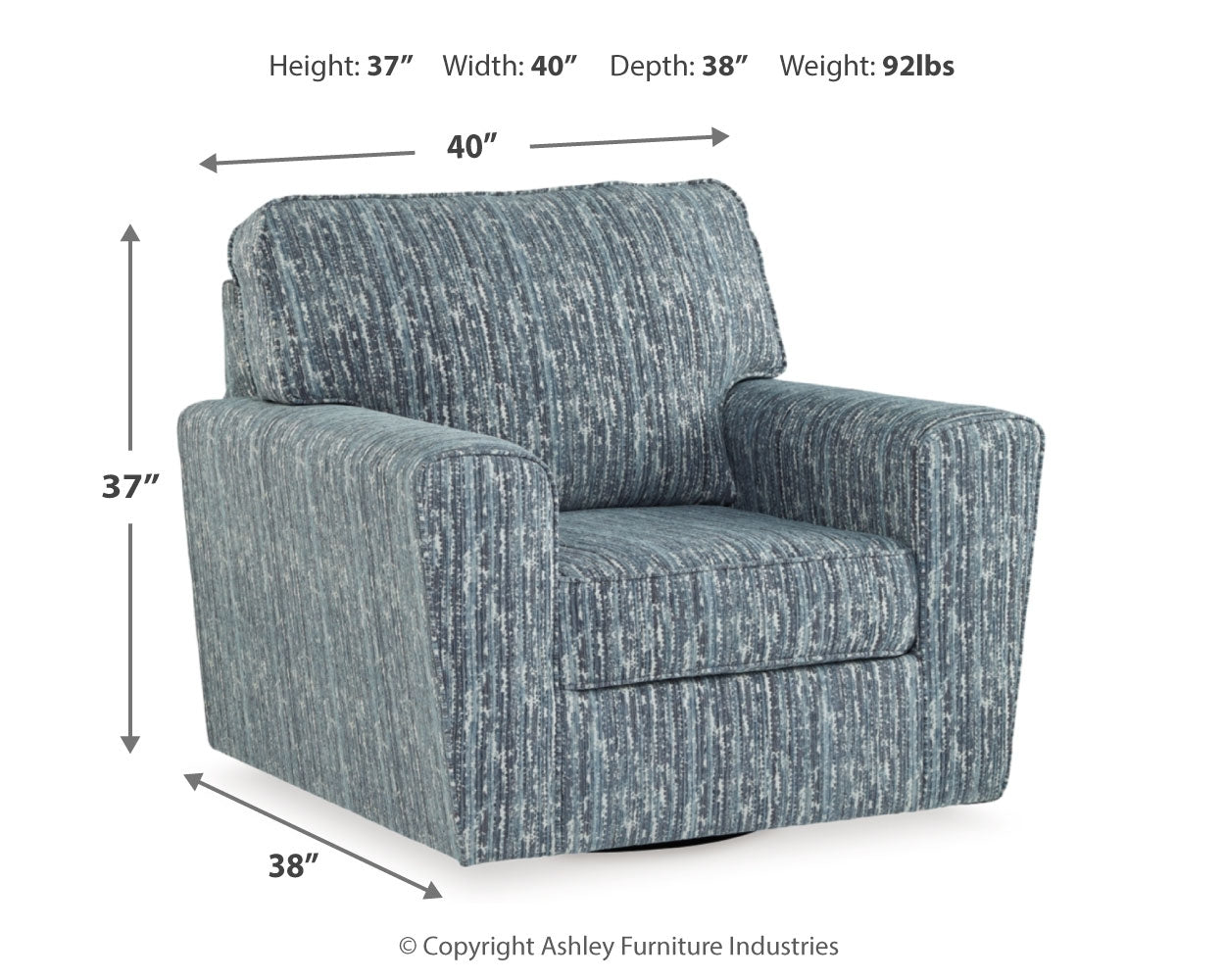 Aterburm Swivel Accent Chair - Tampa Furniture Outlet