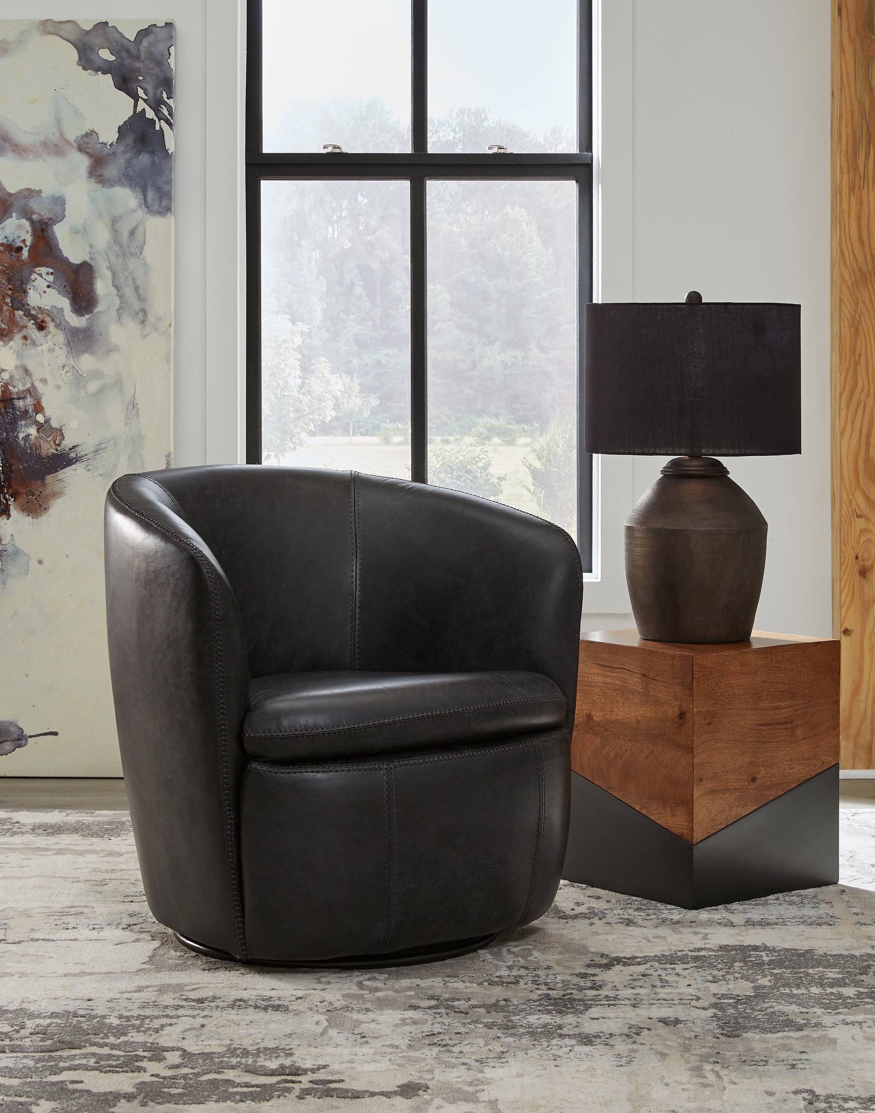 Kierreys Swivel Accent Chair - Tampa Furniture Outlet