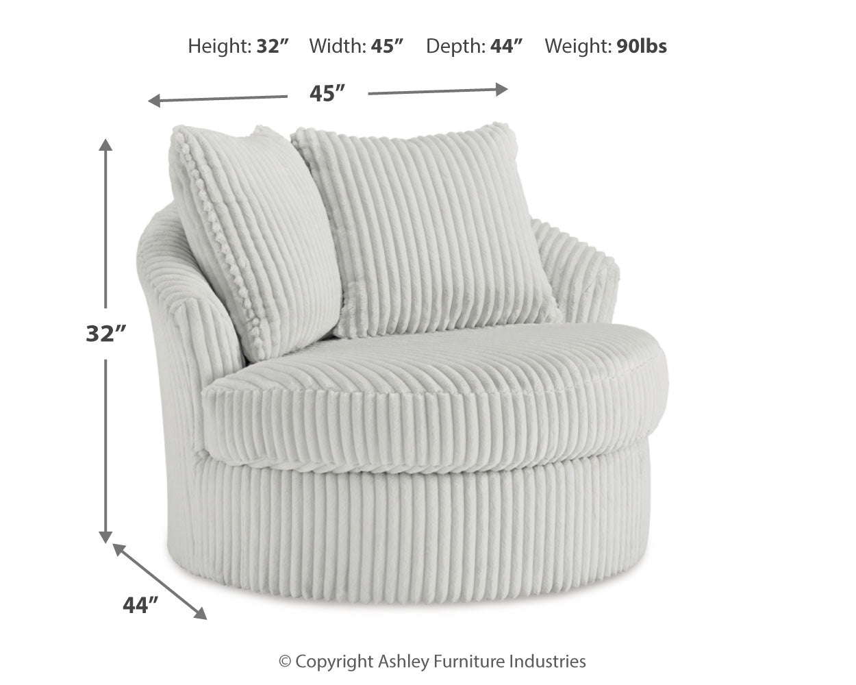 Gramwell Swivel Accent Chair - Tampa Furniture Outlet