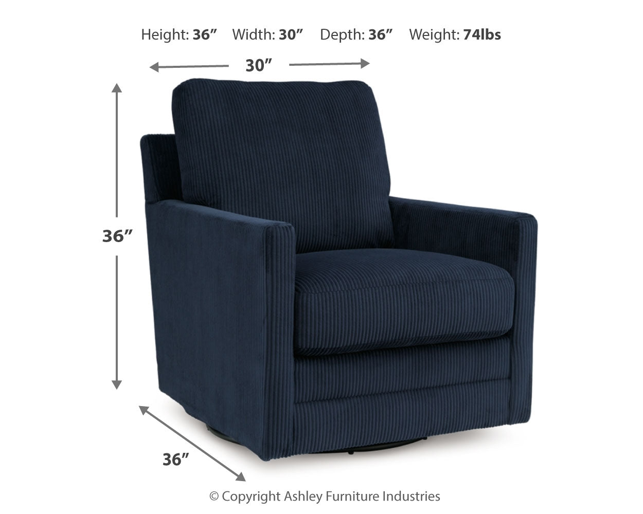 Icaman Swivel Accent Chair - Tampa Furniture Outlet