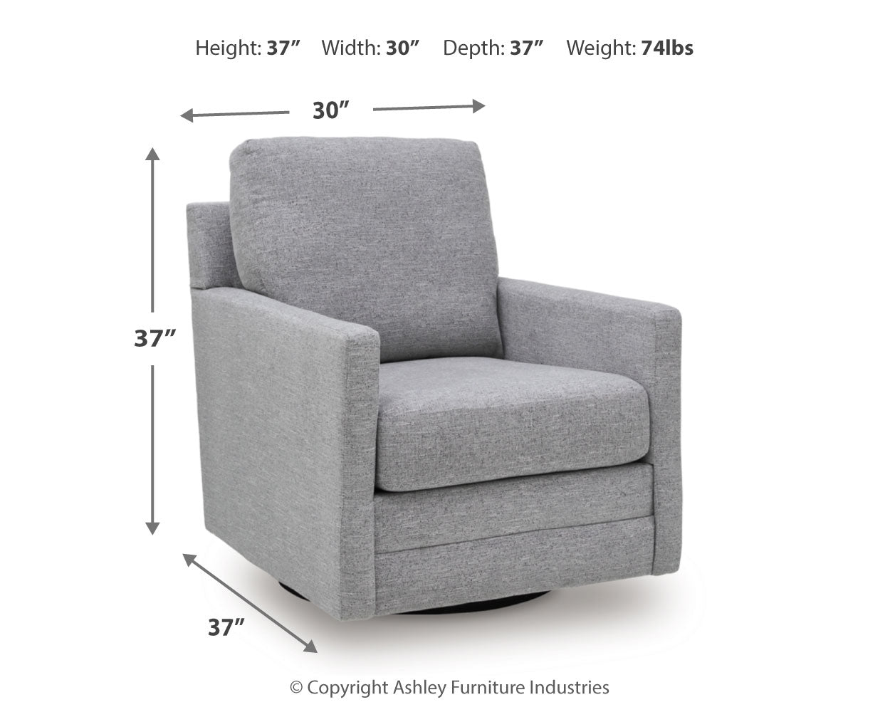 Freybourne Next-Gen Nuvella Swivel Accent Chair - Tampa Furniture Outlet