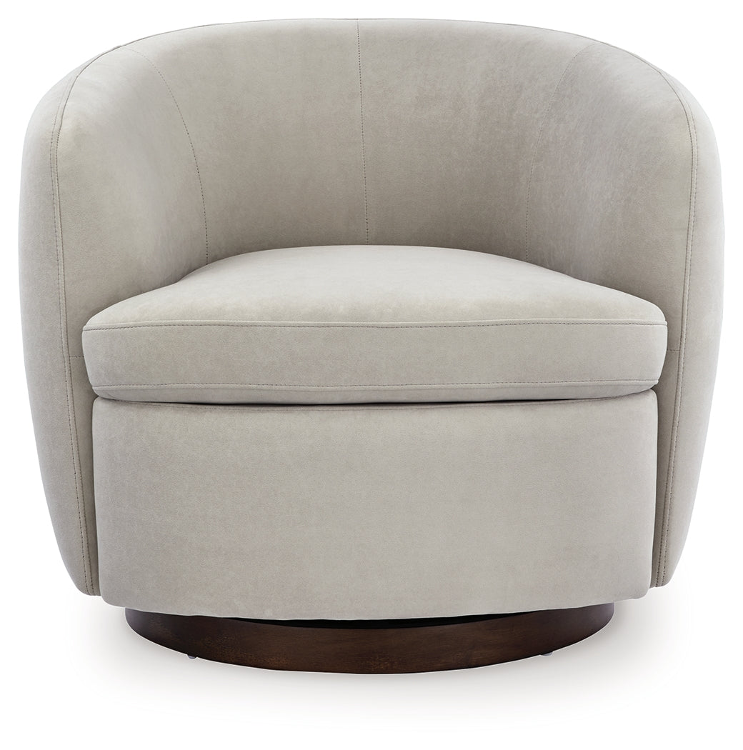 Annbury Swivel Accent Chair - Tampa Furniture Outlet