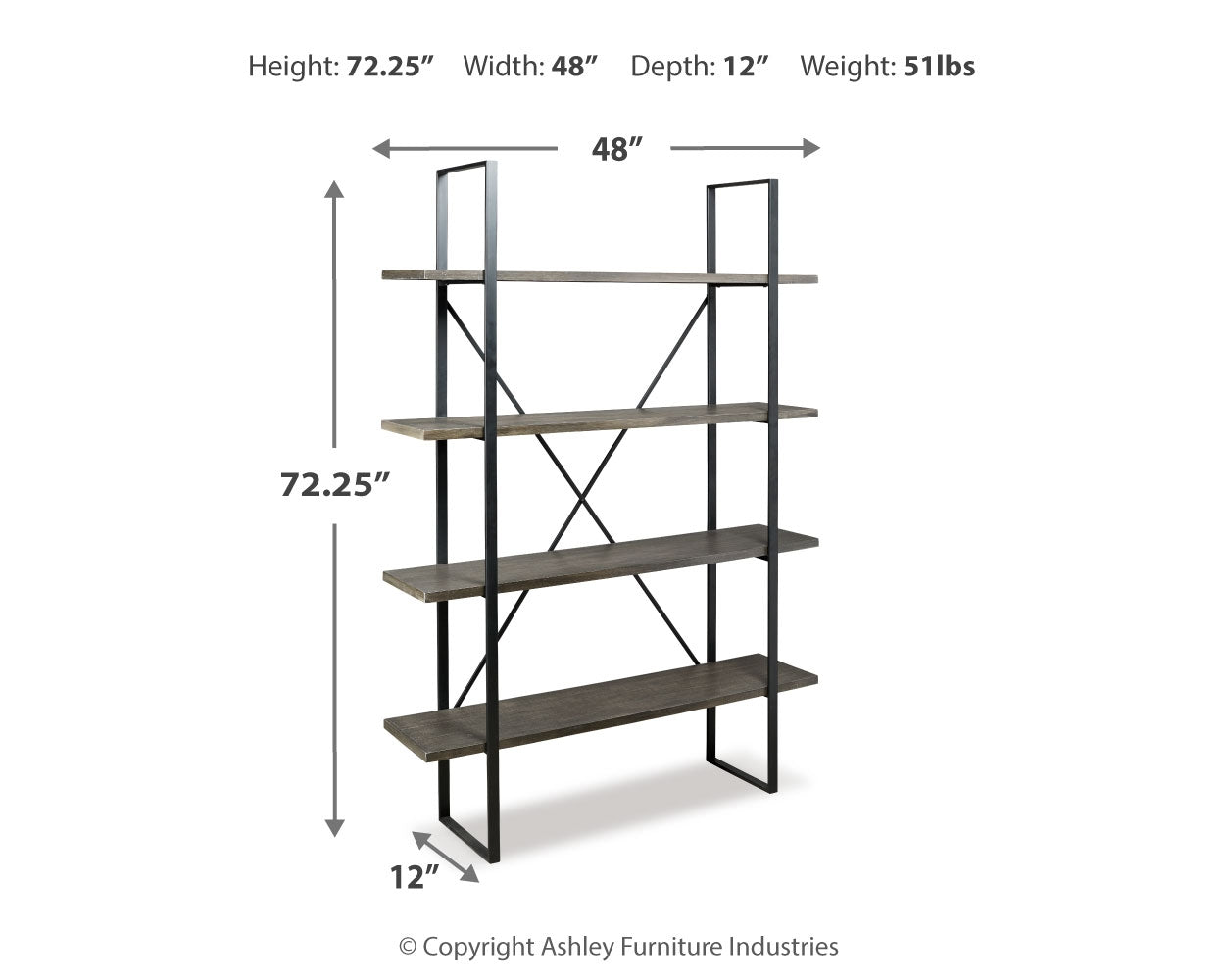 Gilesgrove Bookcase - Tampa Furniture Outlet