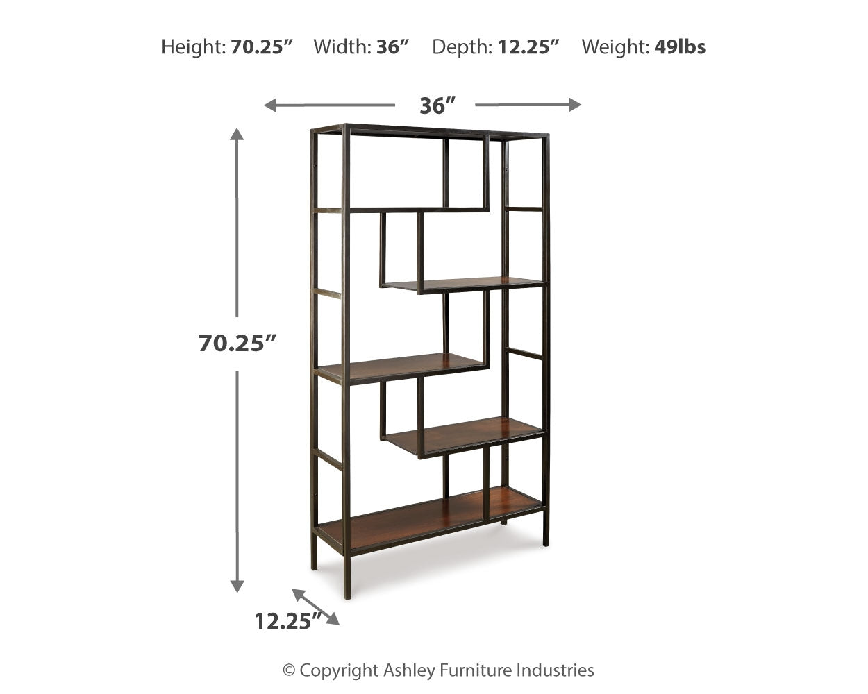 Frankwell Bookcase - Tampa Furniture Outlet
