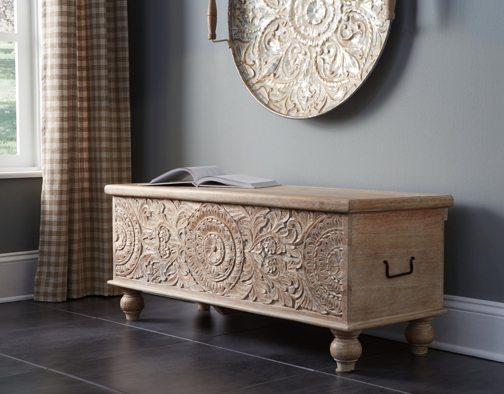 Fossil Ridge Storage Bench - Tampa Furniture Outlet