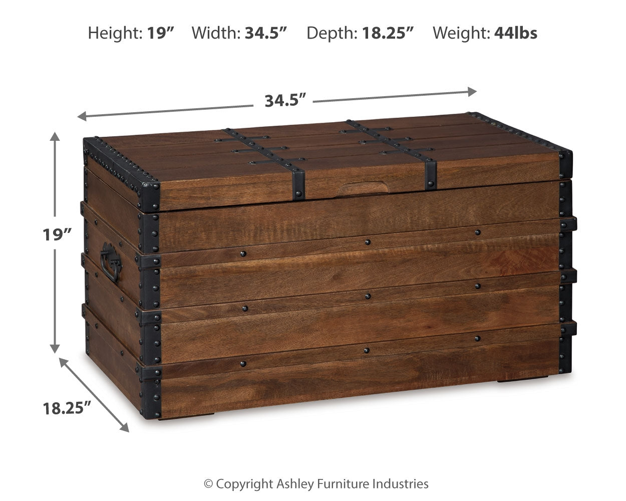 Kettleby Storage Trunk - Tampa Furniture Outlet