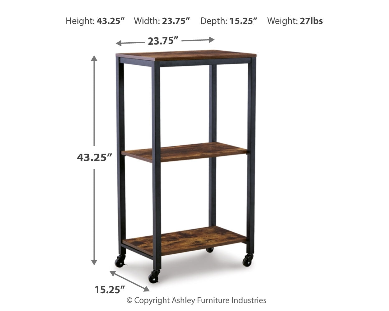 Bevinfield Bar Cart - Tampa Furniture Outlet