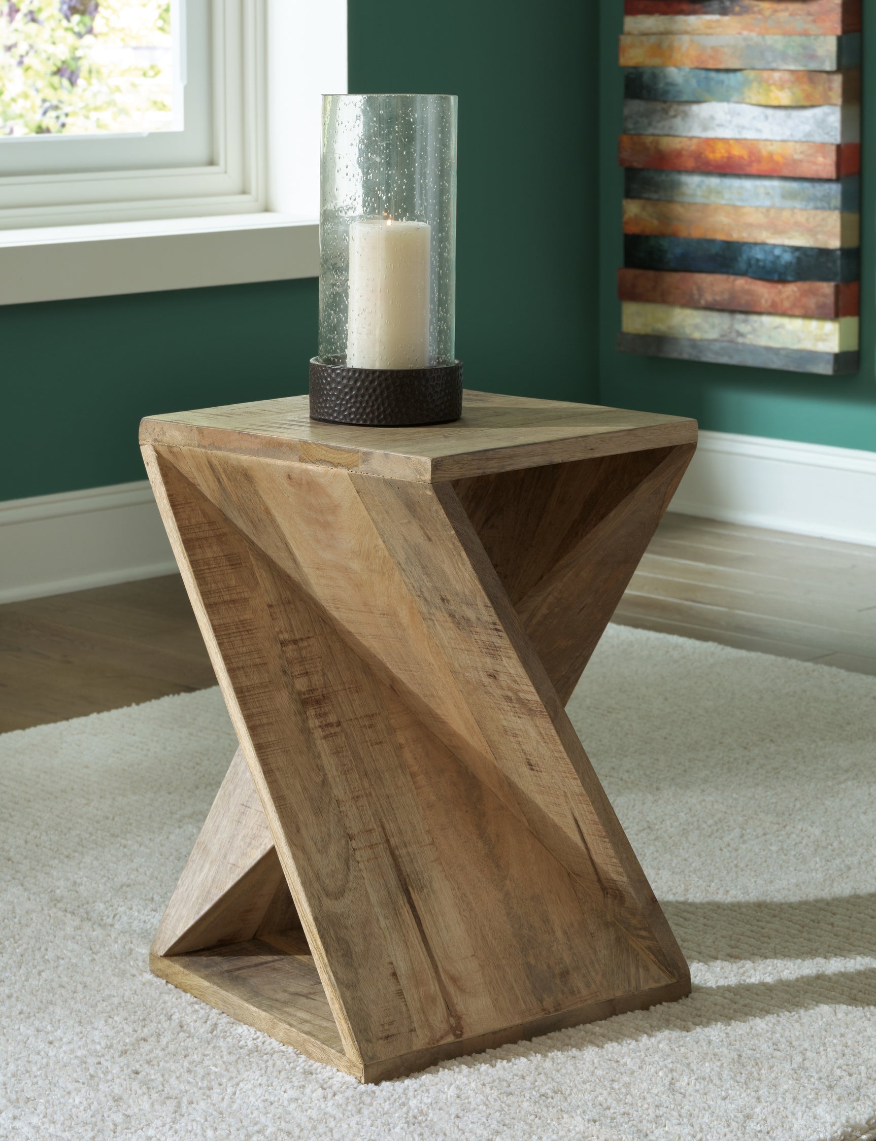 Tampa Furniture Outlet - Ashley Furniture - Zalemont Accent Table - Accent Table / Distressed Brown - A4000510