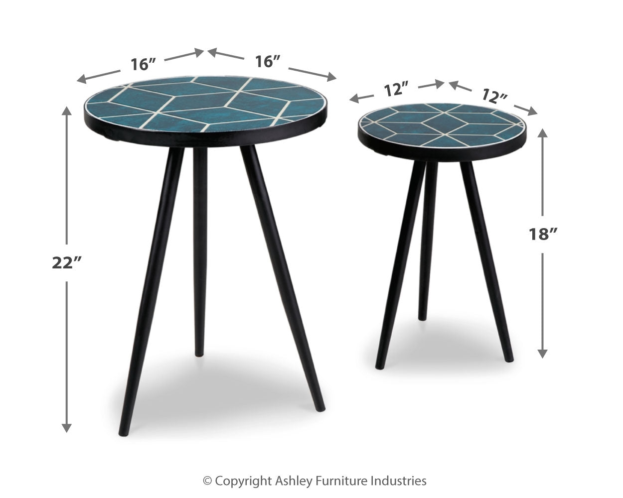 Clairbelle Accent Table (Set of 2) - Tampa Furniture Outlet