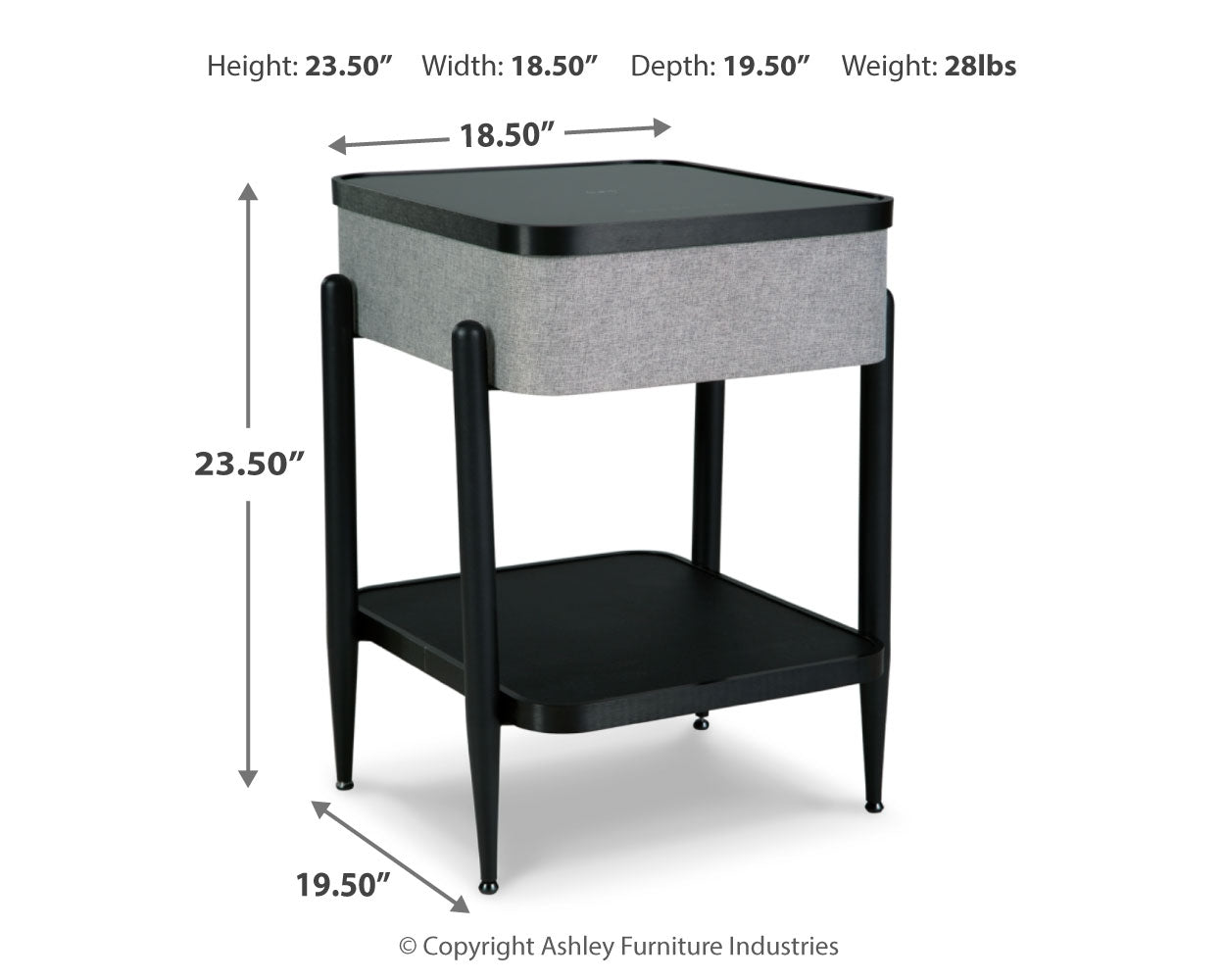 Jorvalee Accent Table with Speaker - Tampa Furniture Outlet