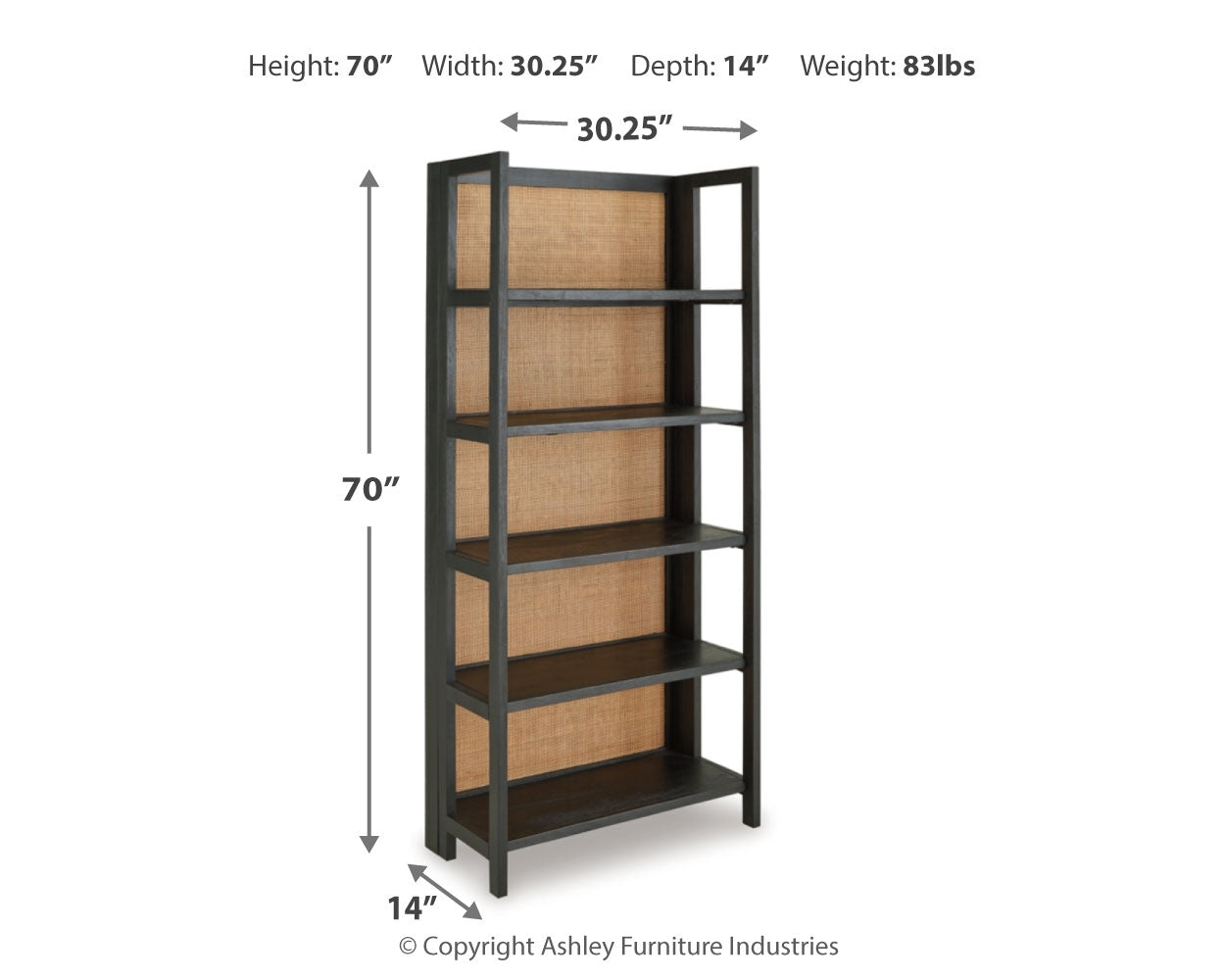 Abyard Bookcase - Tampa Furniture Outlet