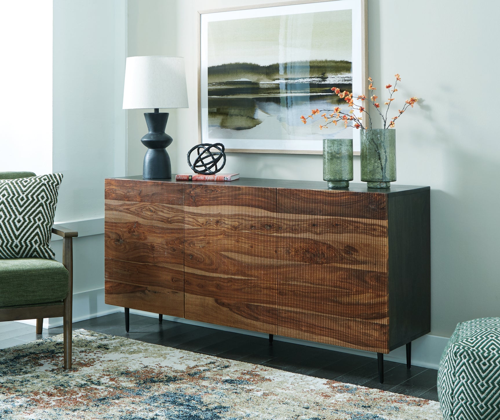 Tampa Furniture Outlet - Ashley Furniture - Darrey Accent Cabinet - Accent Cabinet / Natural/Brown - A4000580