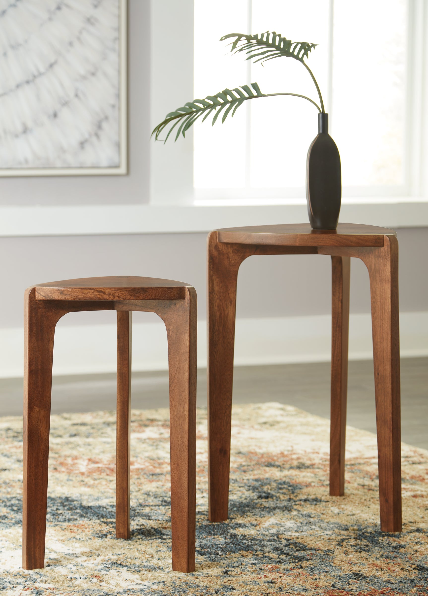 Tampa Furniture Outlet - Ashley Furniture - Brynnleigh Accent Table (Set of 2) - Accent Table Set (Set of 2) / Medium Brown - A4000607