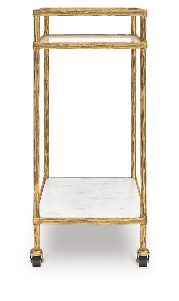 Plattfield Bar Cart - Tampa Furniture Outlet