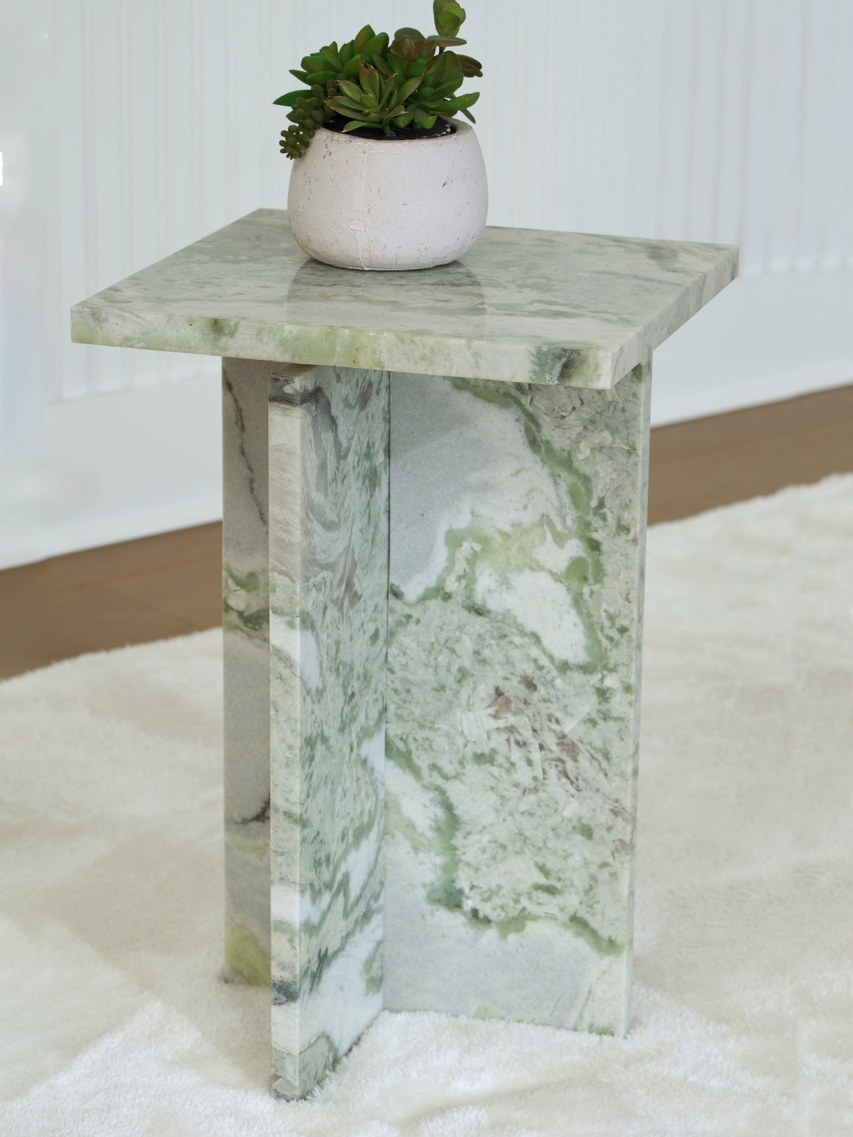Tampa Furniture Outlet - Ashley Furniture - Deaconwell Accent Table - Accent Table / White/Green - A4000648